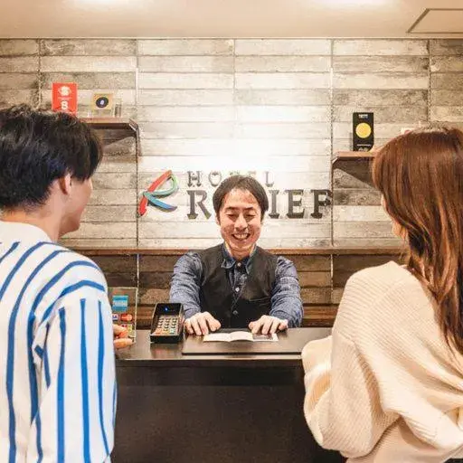 Lobby or reception in HOTEL RELIEF Namba Daikokuchou Lobby or reception in HOTEL RELIEF Namba Daikokuchou