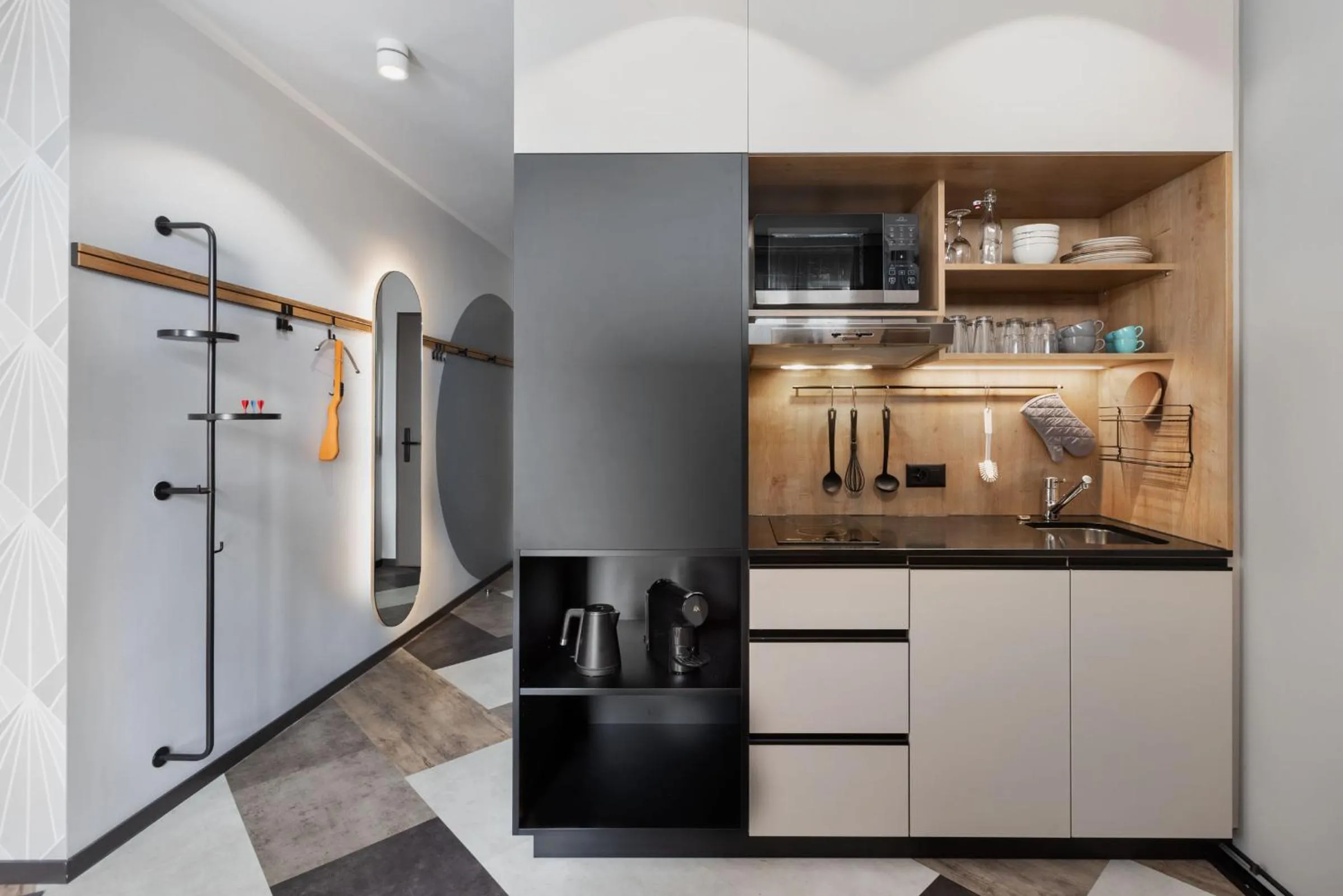 Kitchen or kitchenette in Stay KooooK Geneva City - Online Check In