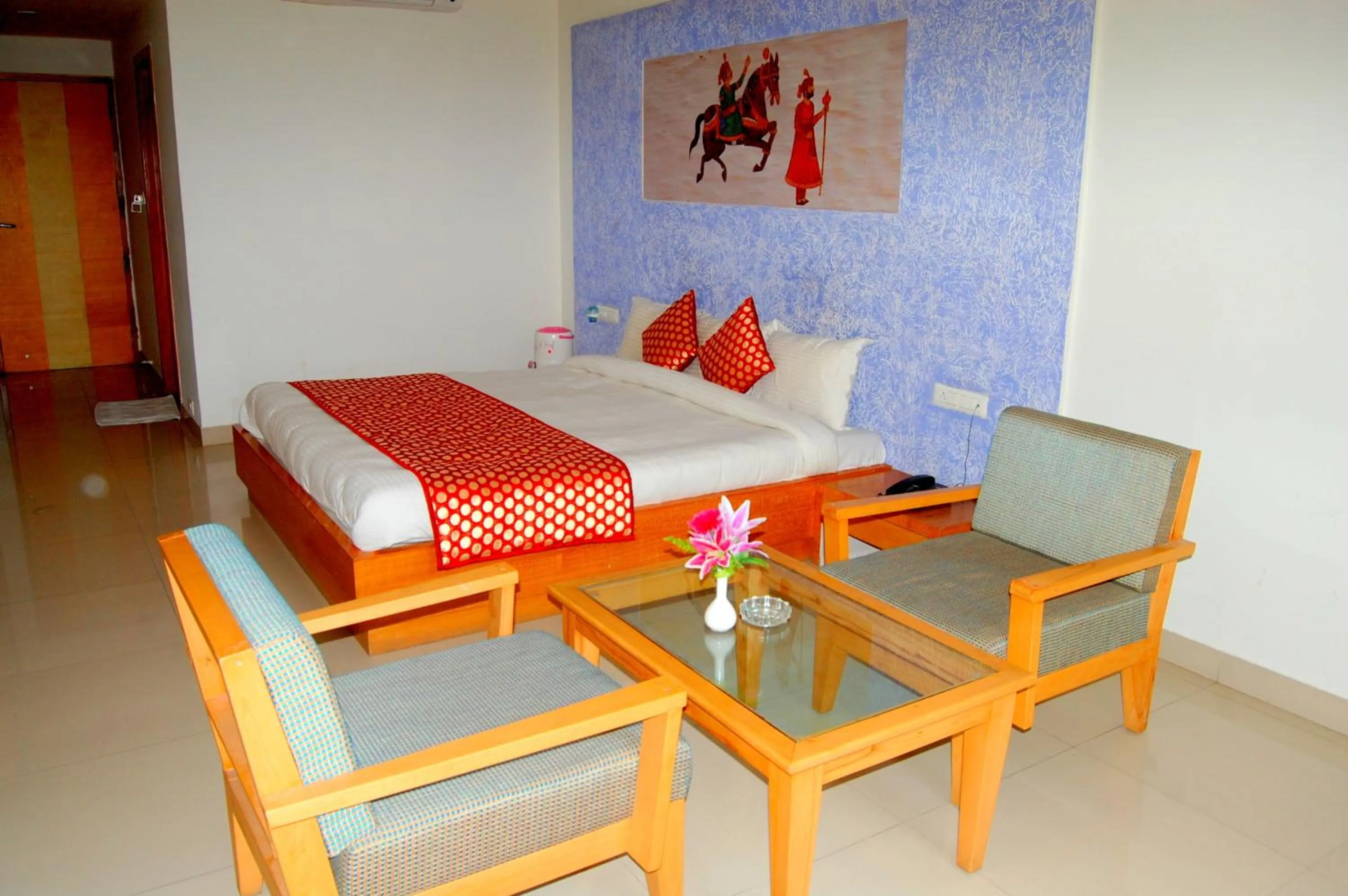 Photo of the whole room, Bed in Ranbanka Heritage Resort 1 km from Bhilwara Railway Station
