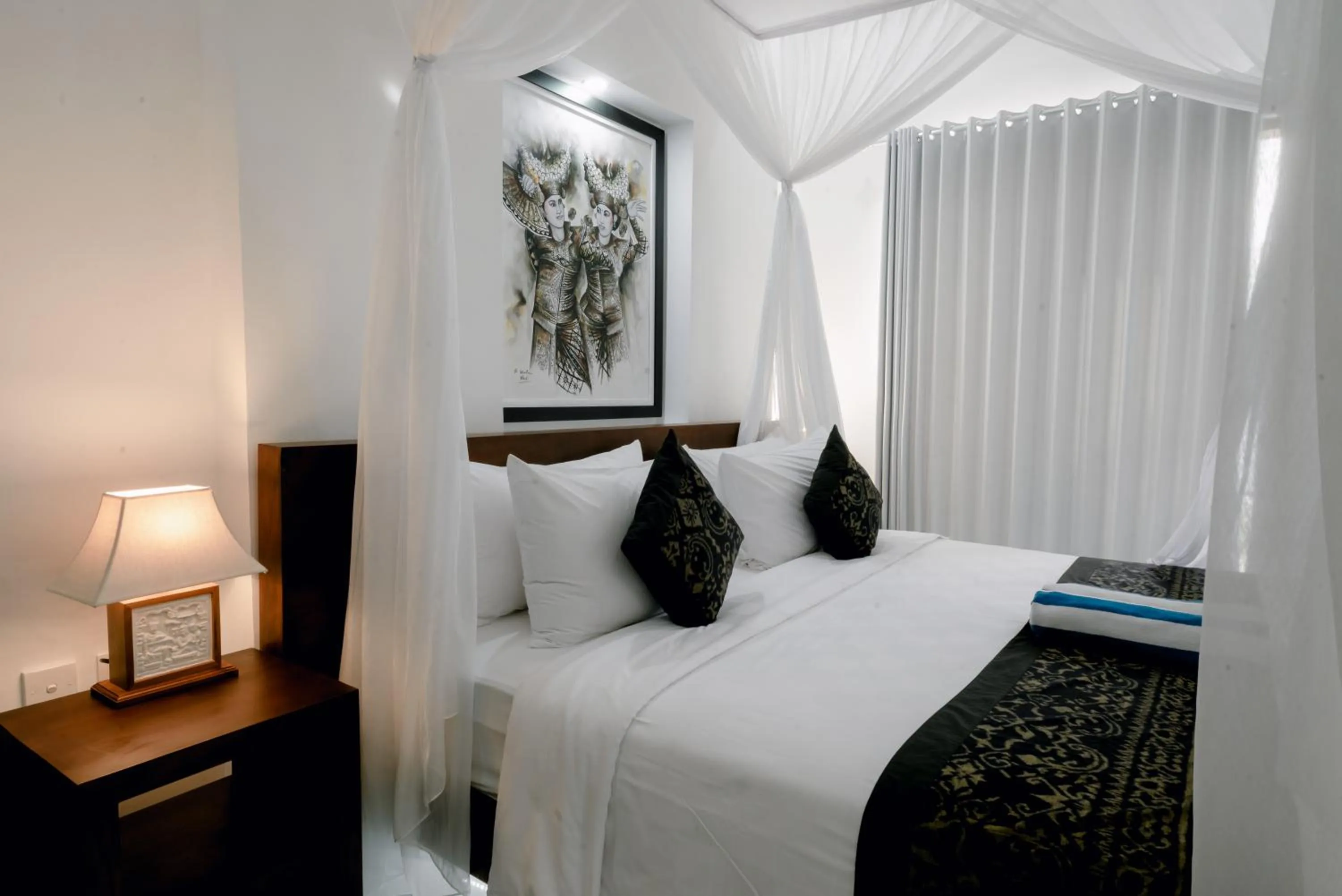 Bed in Namika Villas Ubud