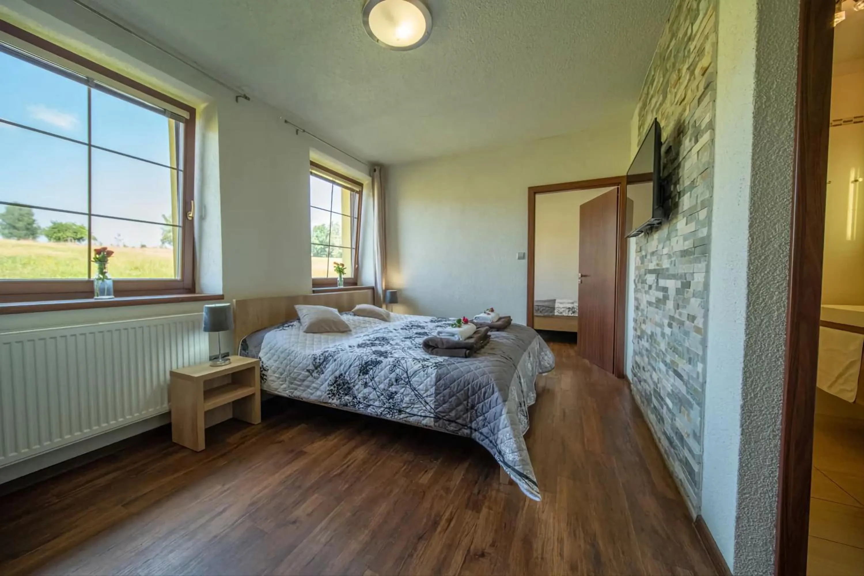 Bedroom, Bed in Wellness Penzion Life