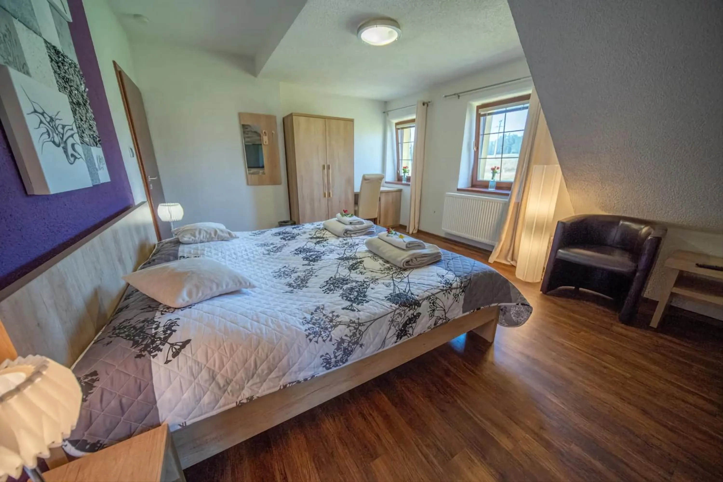 Bedroom, Bed in Wellness Penzion Life