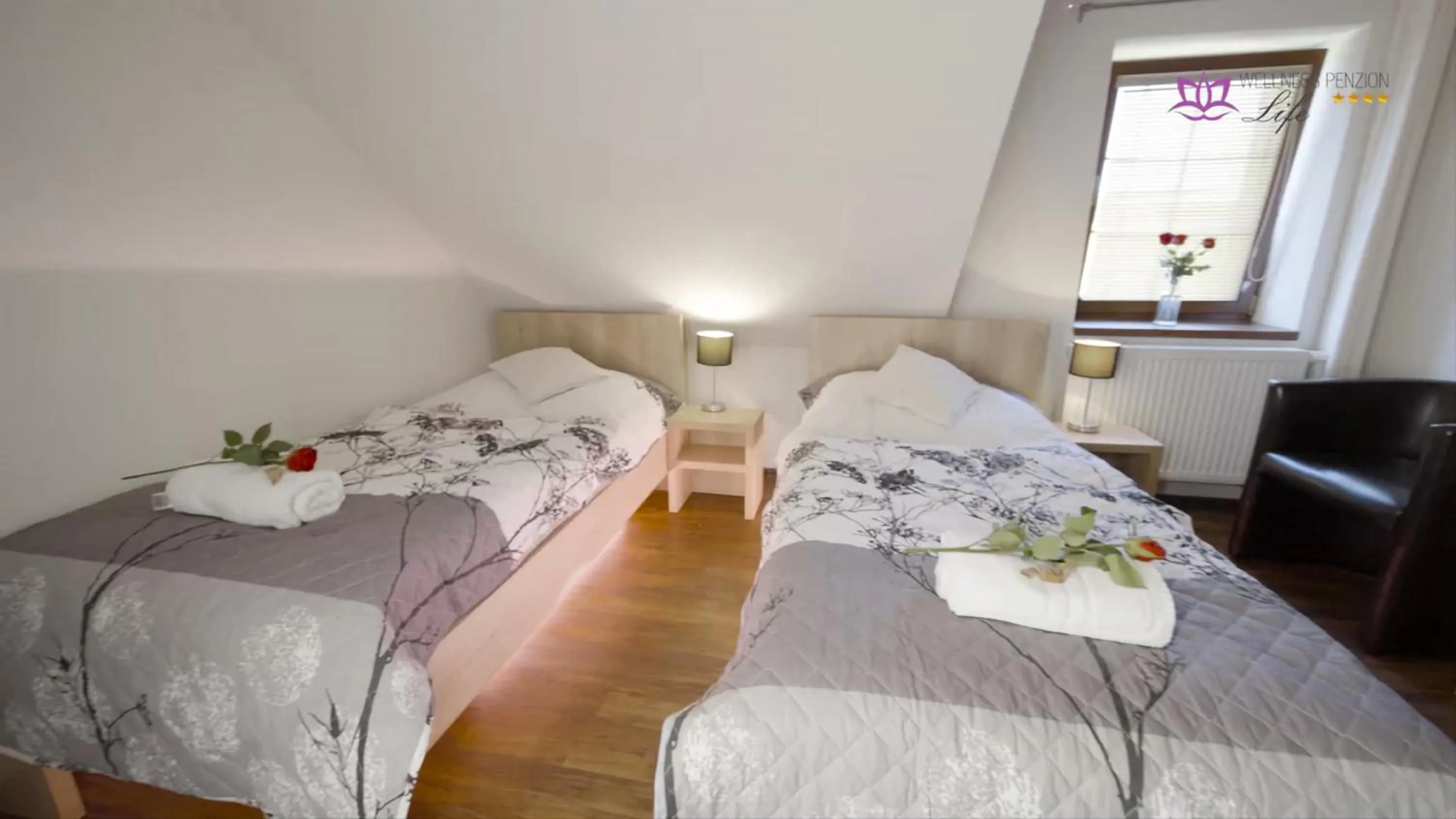 Bedroom, Bed in Wellness Penzion Life