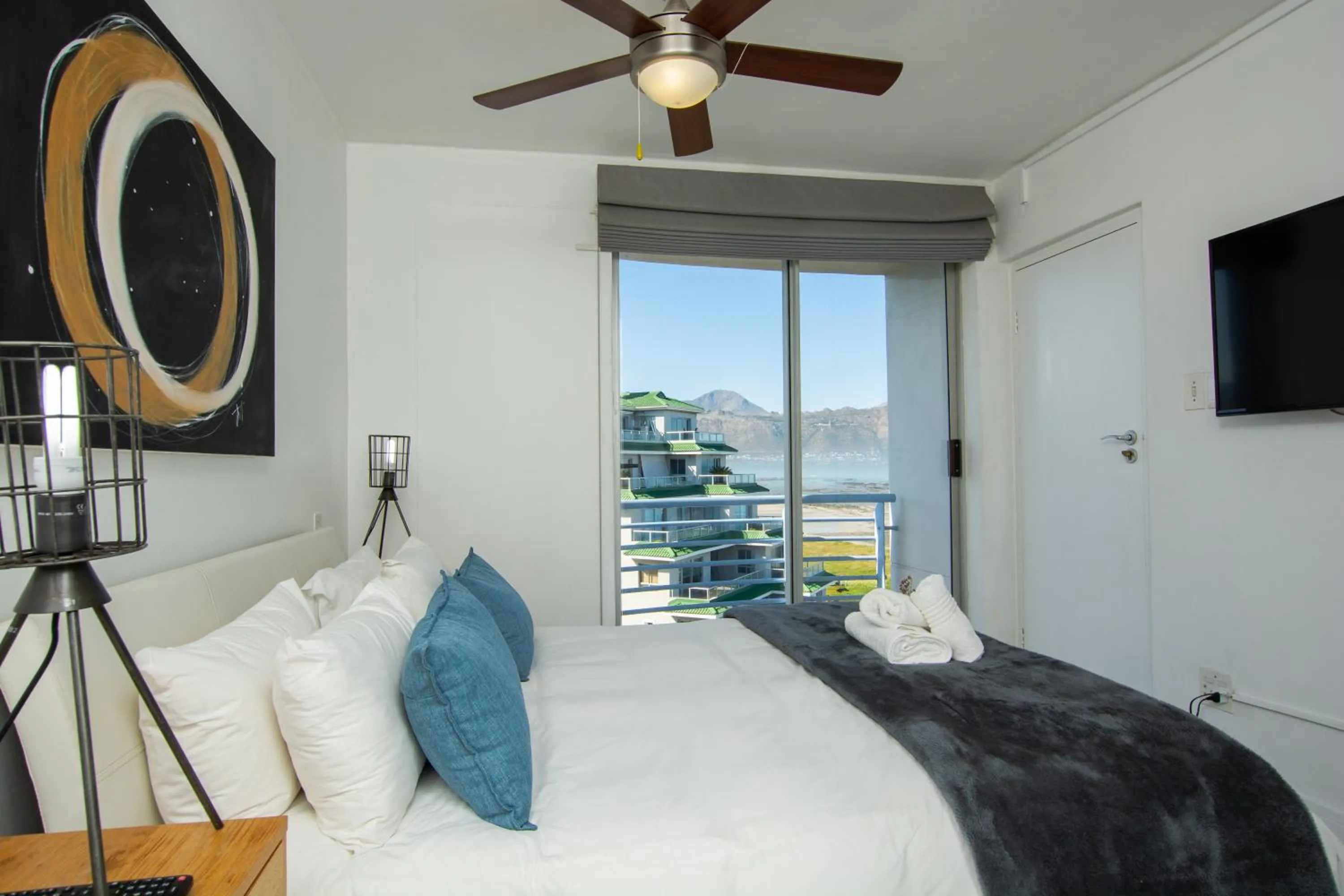 Bed in Ocean Breeze Hotel