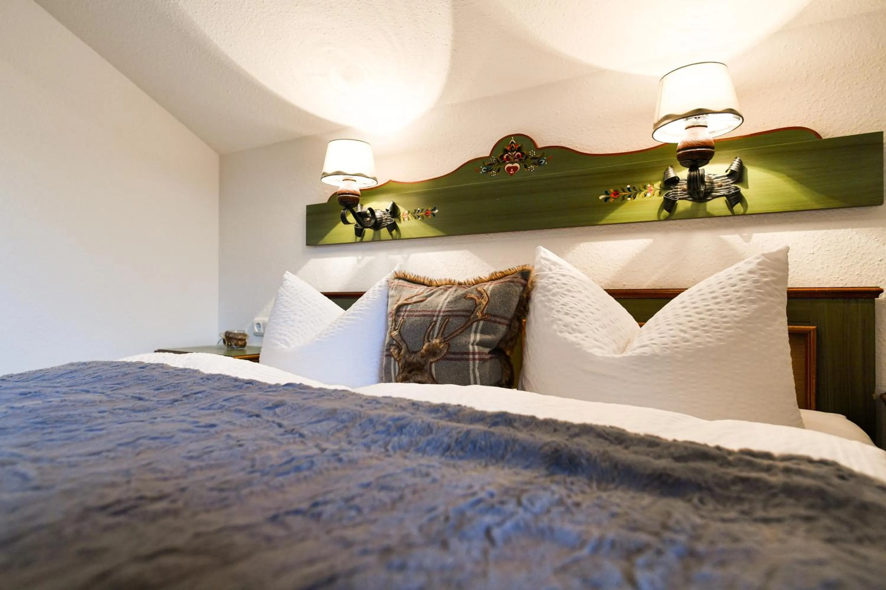 Bed in Gästehaus Alpenruh