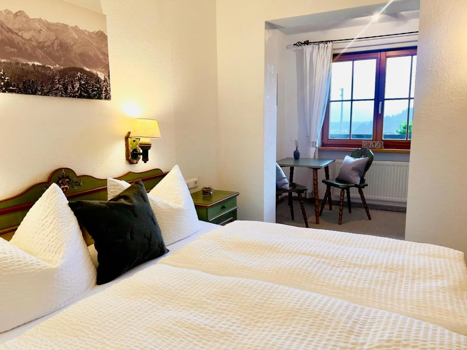 Bed in Gästehaus Alpenruh