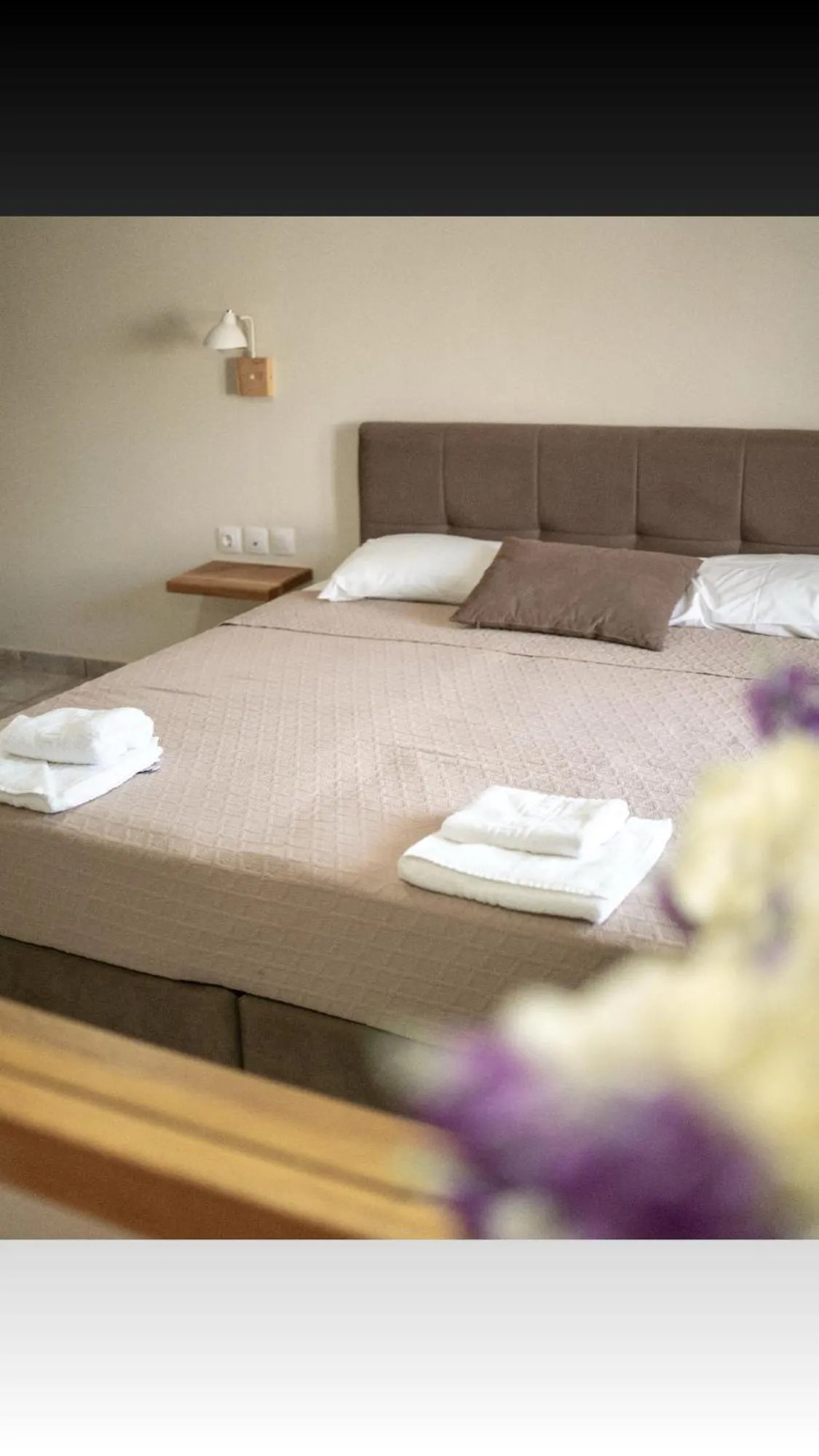 Bed in Pinelopi Hotel
