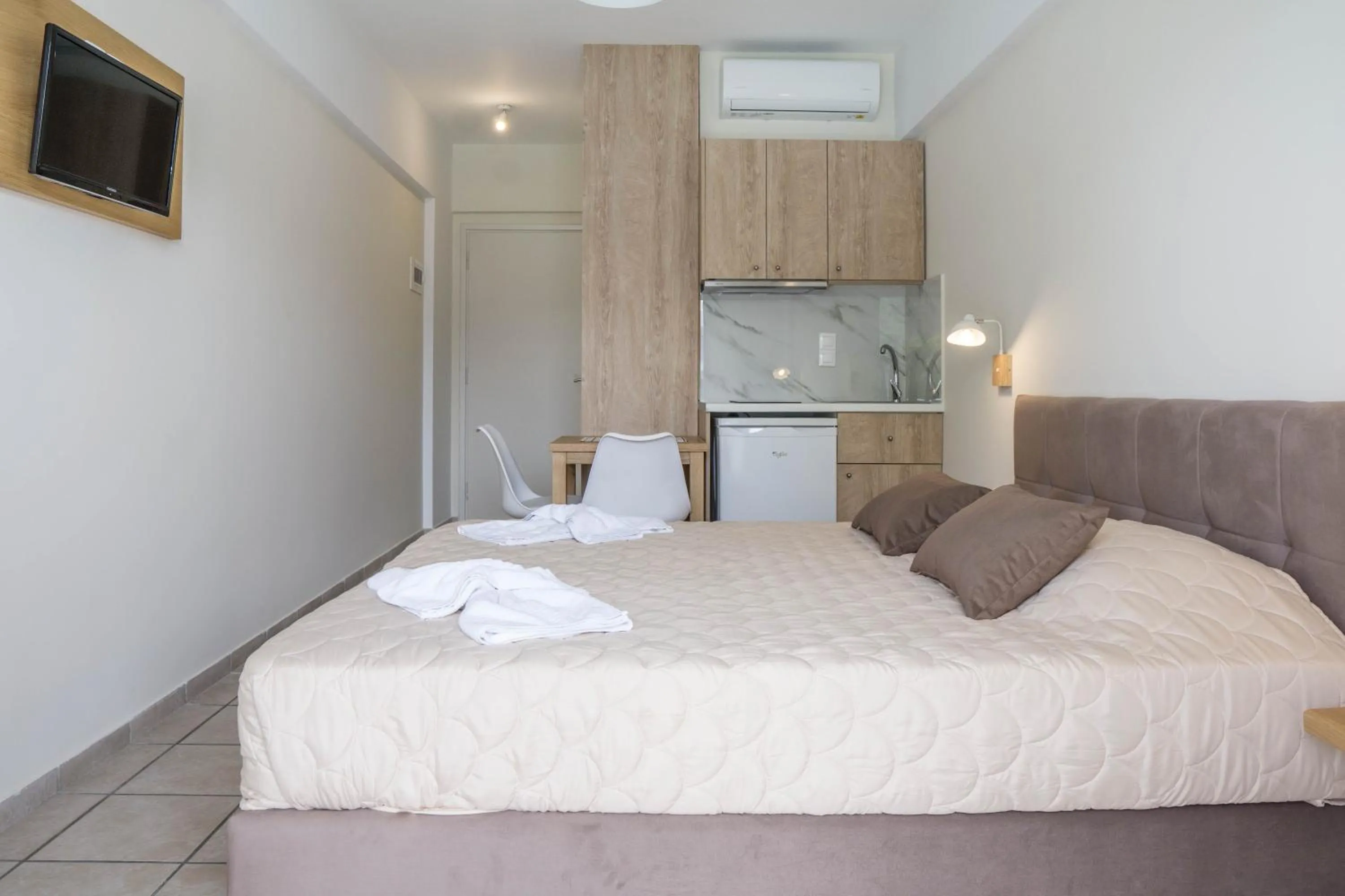 Bed in Pinelopi Hotel