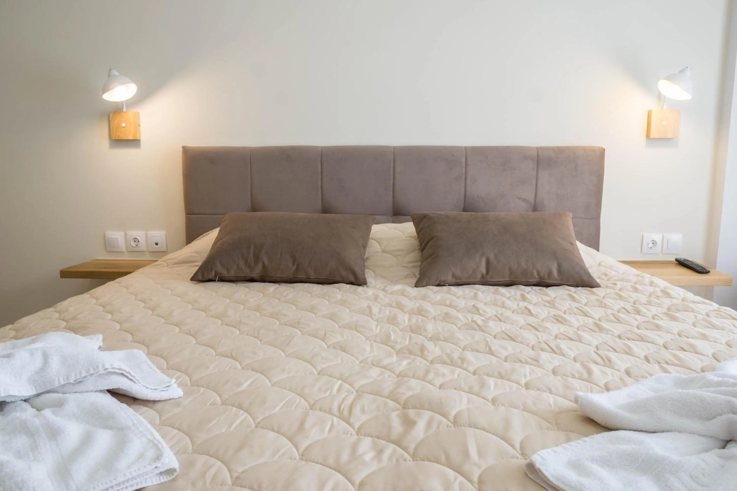 Bed in Pinelopi Hotel