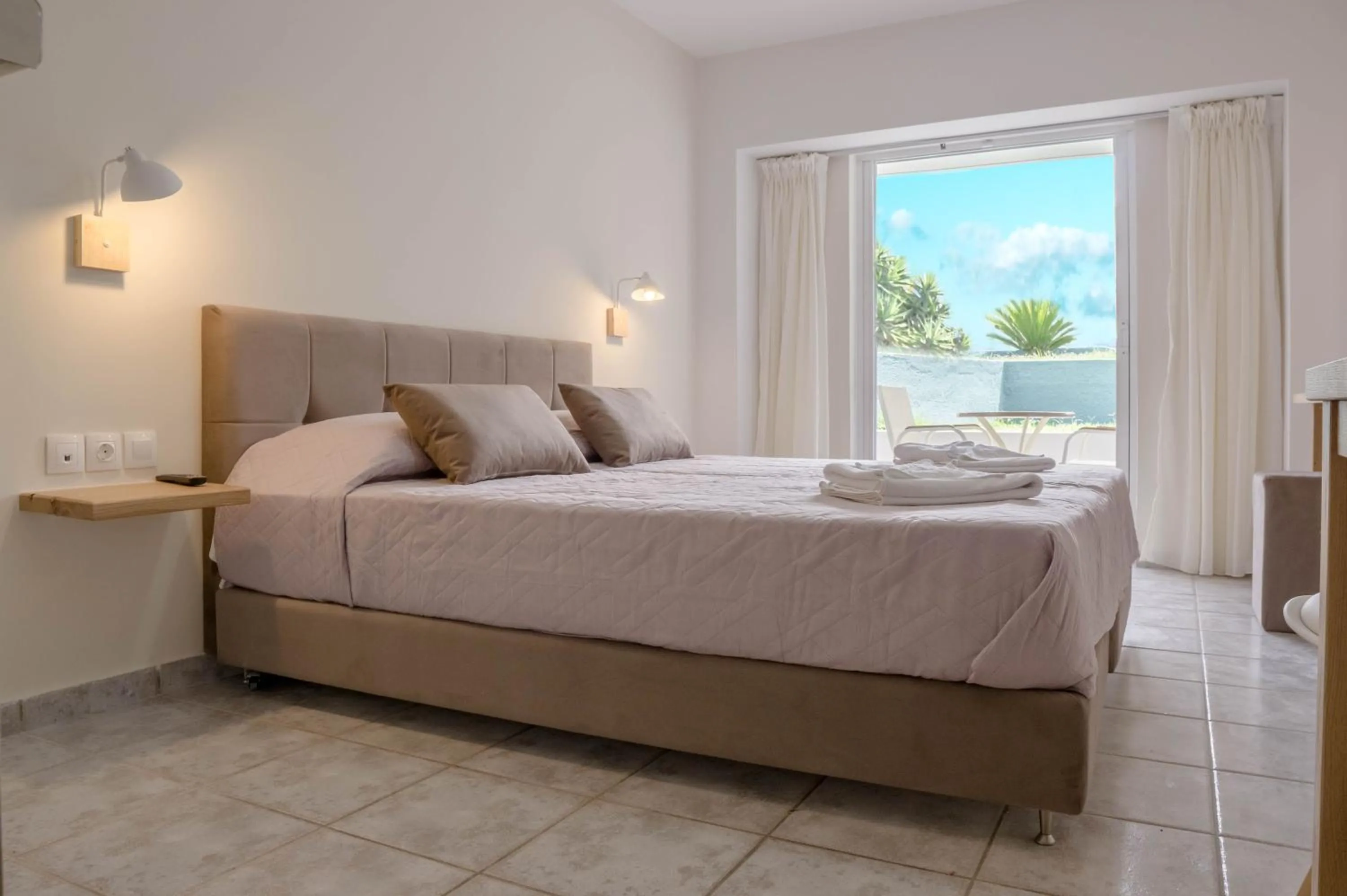 Bed in Pinelopi Hotel