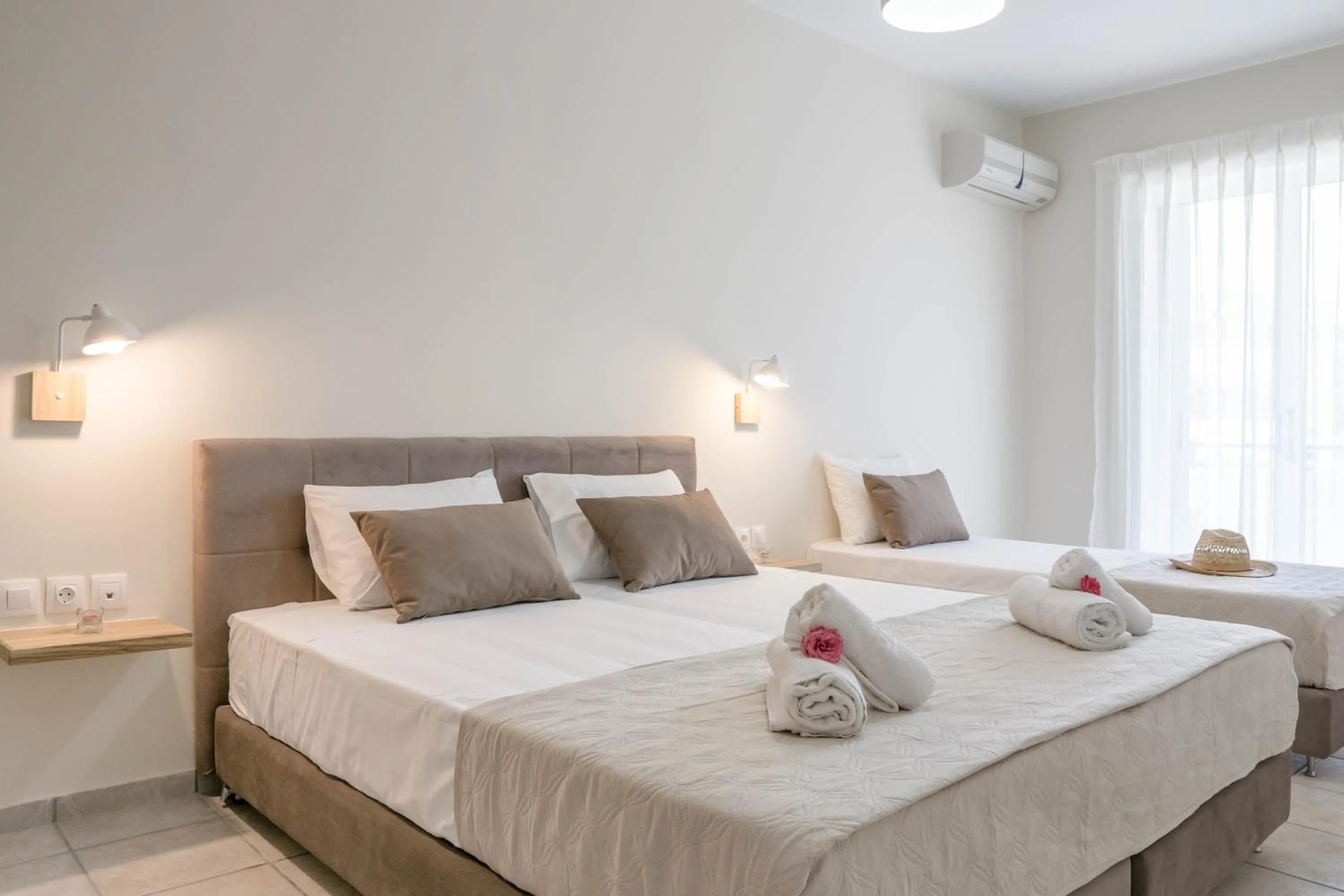 Bed in Pinelopi Hotel