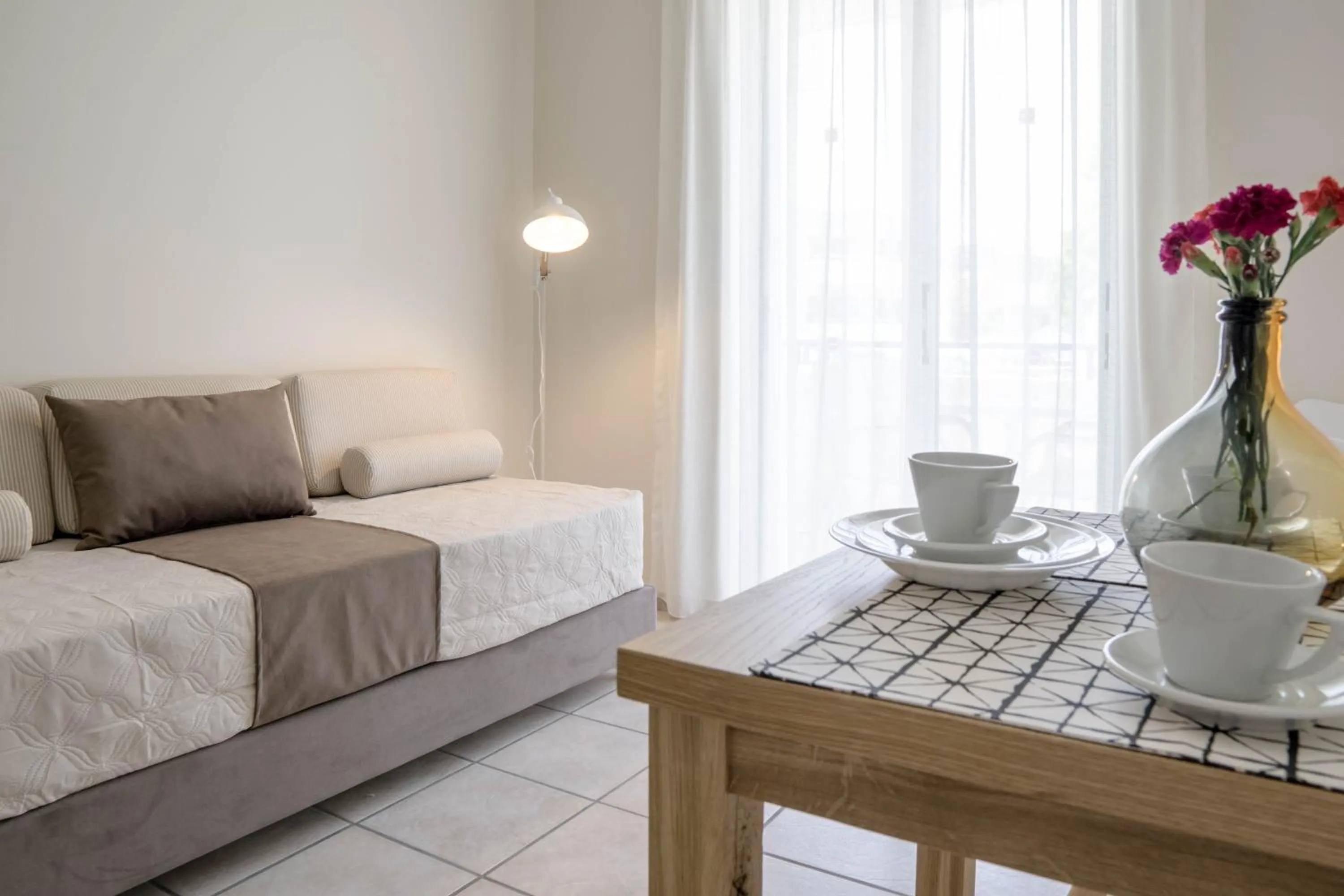 Living room, Bed in Pinelopi Hotel