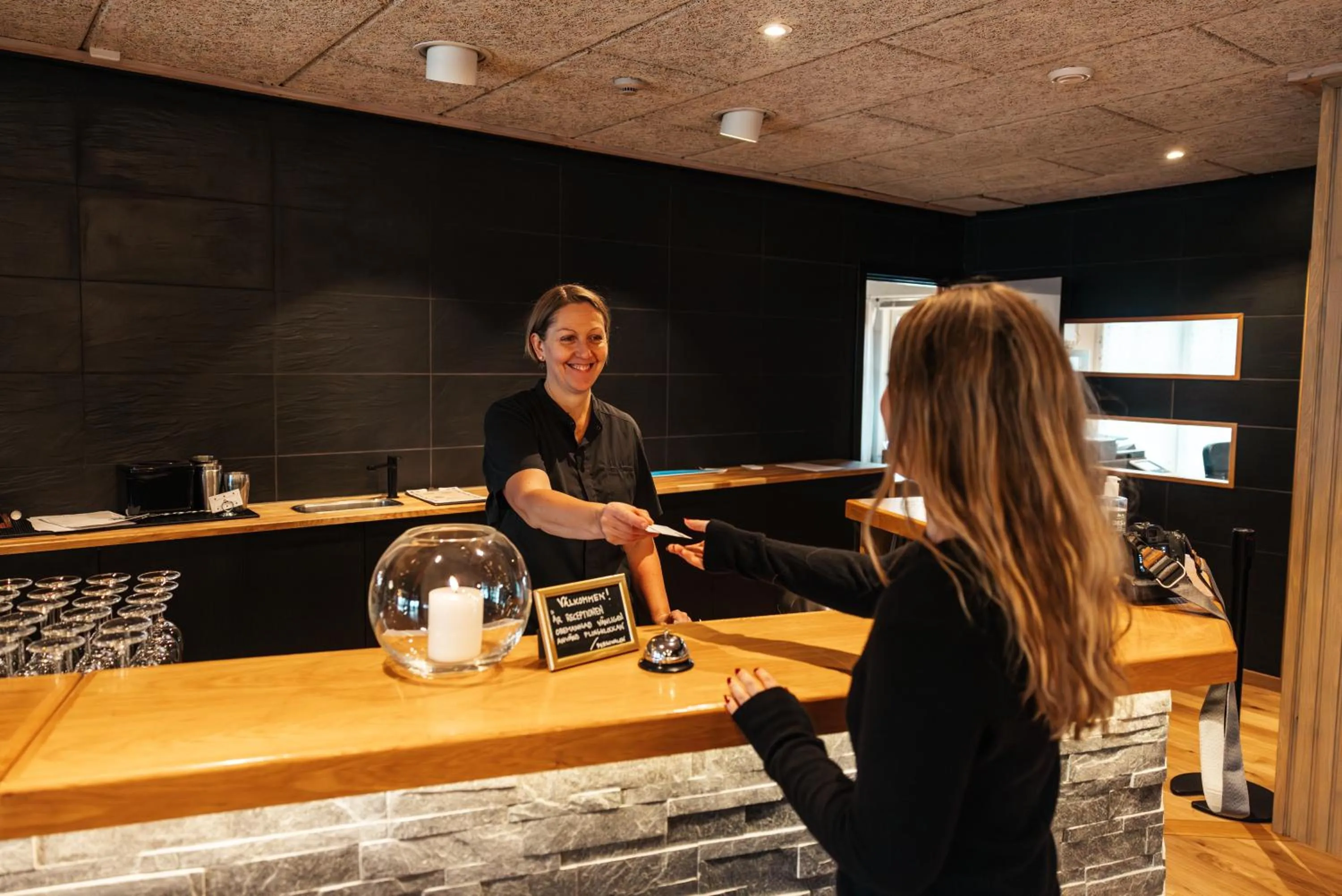 Lobby or reception in Barken Lodge