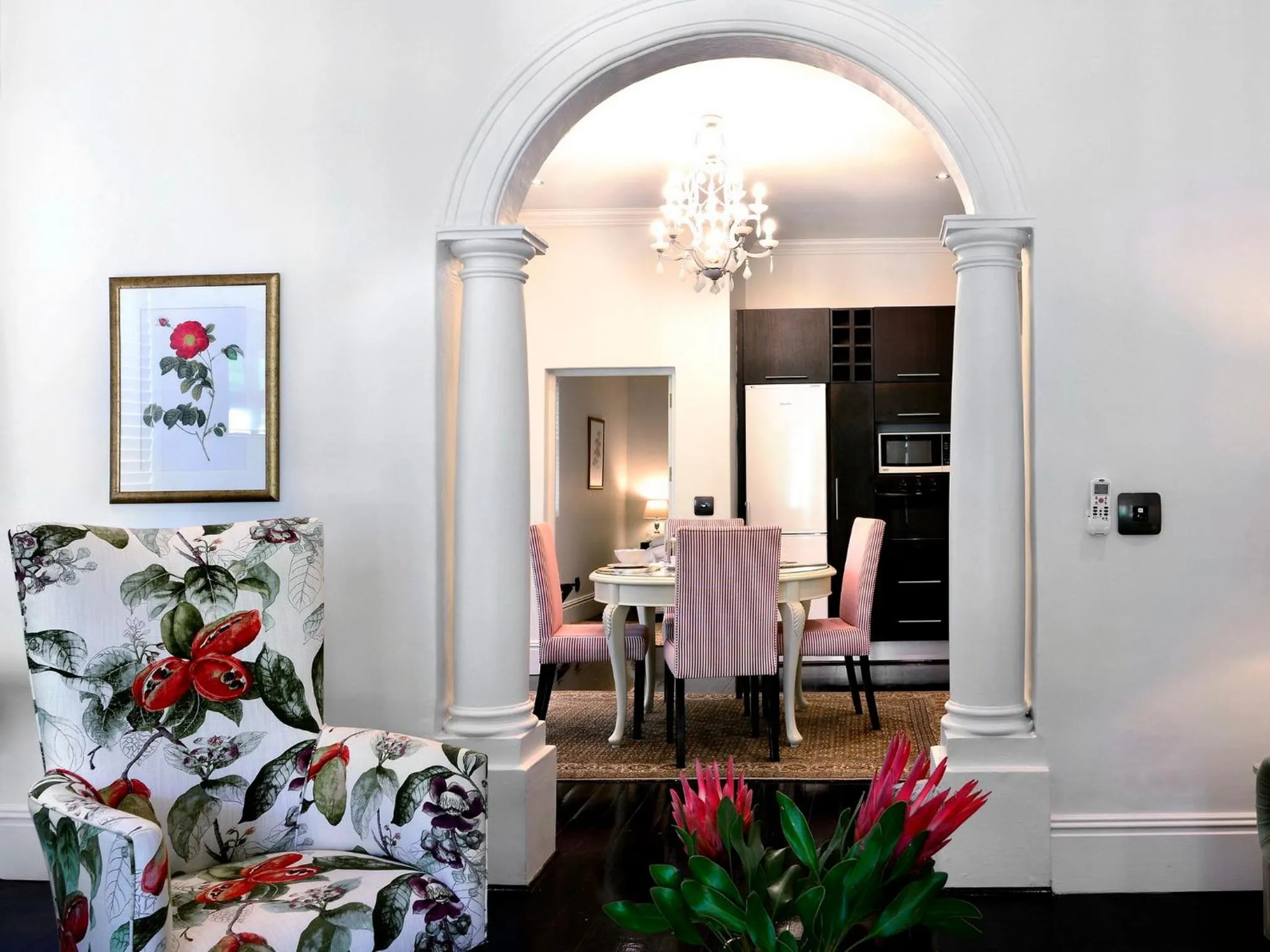 Seating area in Auberge Daniella