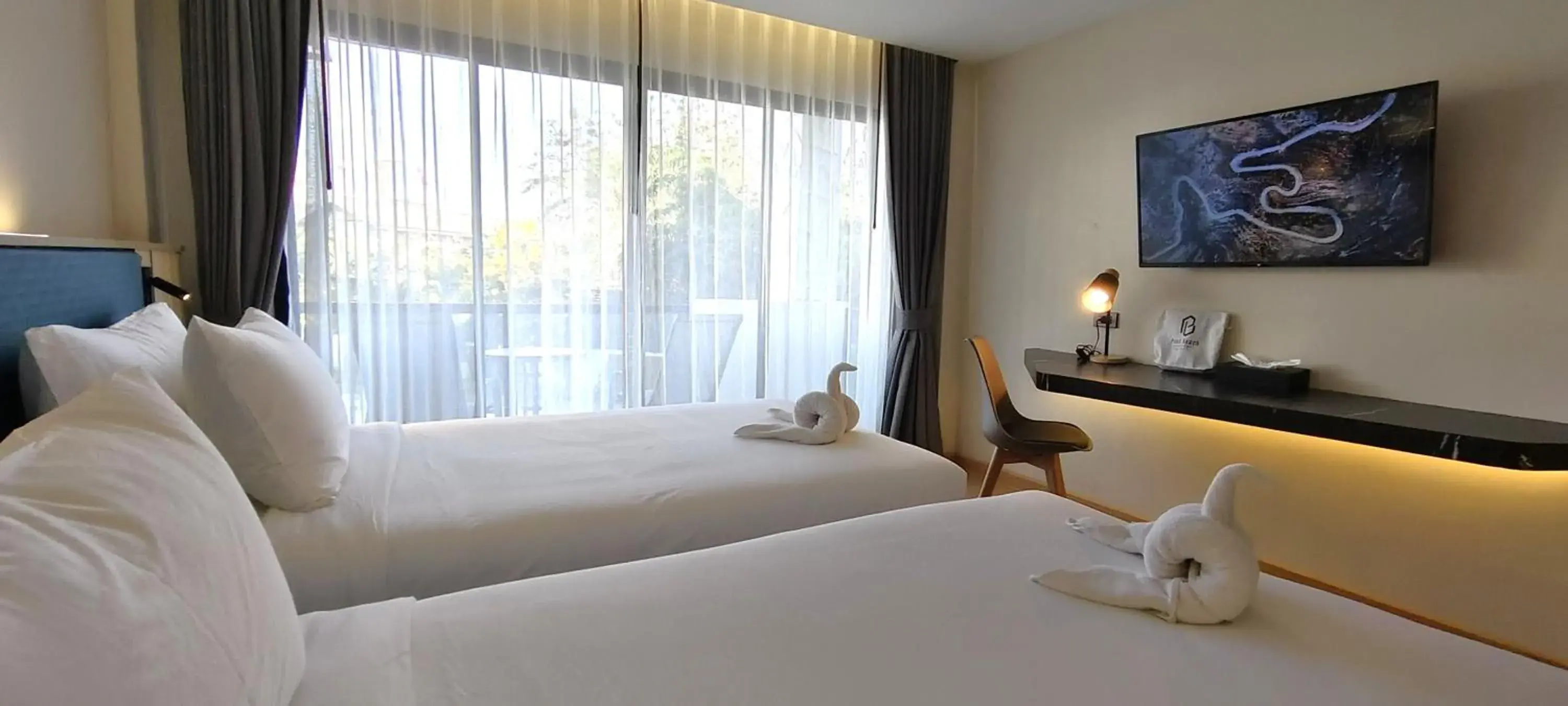 Superior Twin Room in Pooh Beach Resort & Spa Superior Twin Room in Pooh Beach Resort & Spa