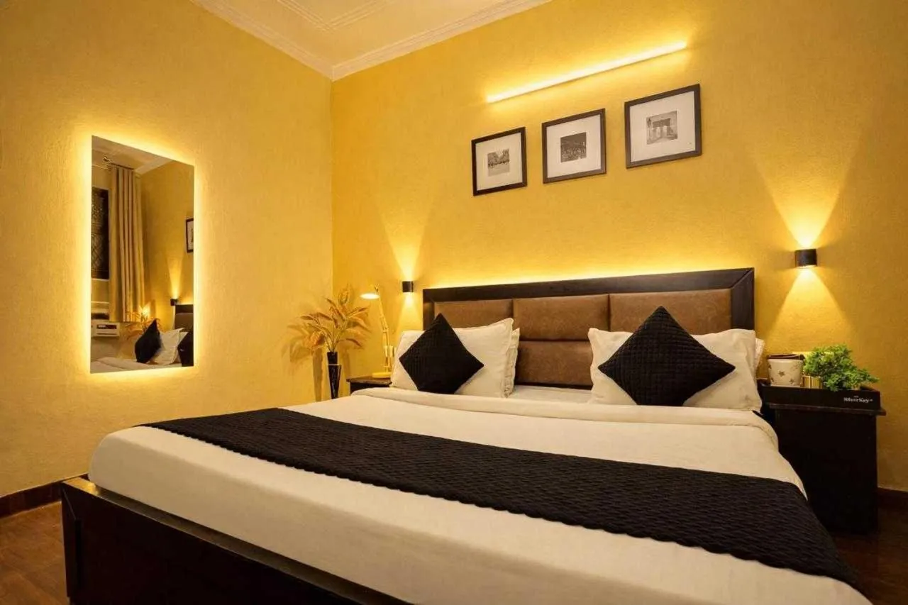 Bedroom in Hotel O A SQUARE SAKET RESIDENCY