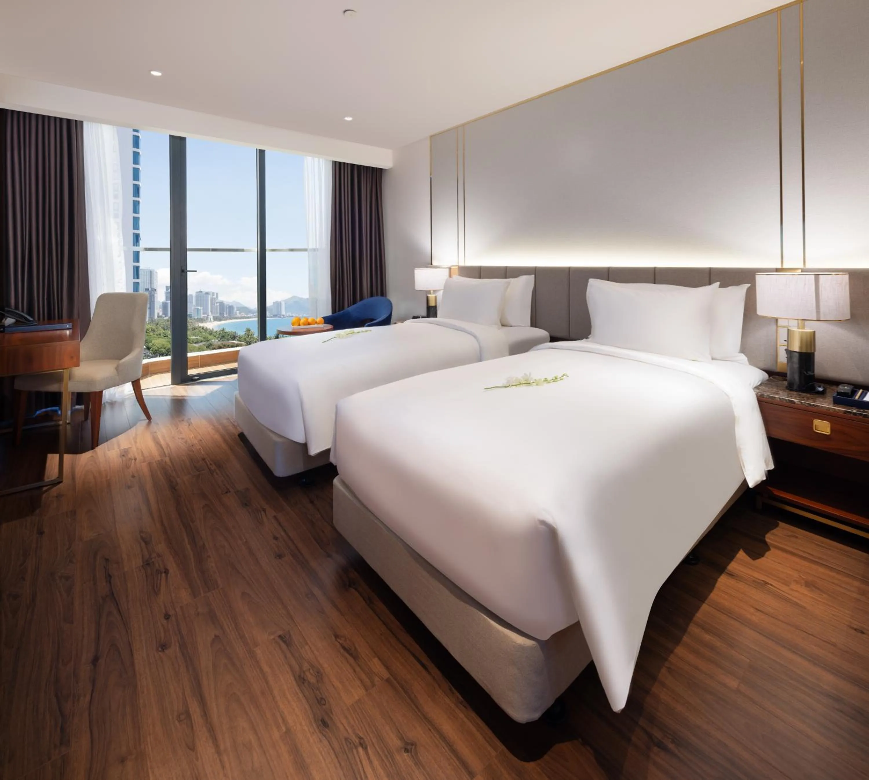 Balcony/Terrace, Bed in Best Western Premier Marvella Nha Trang