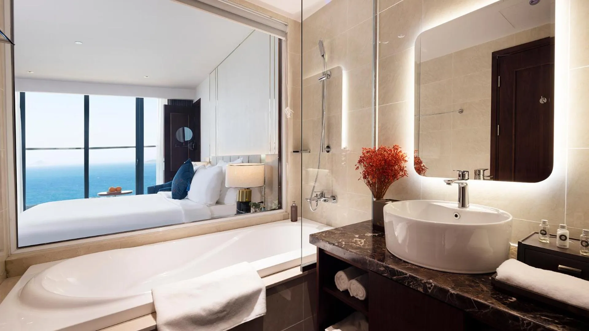 Bathroom, Bed in Best Western Premier Marvella Nha Trang