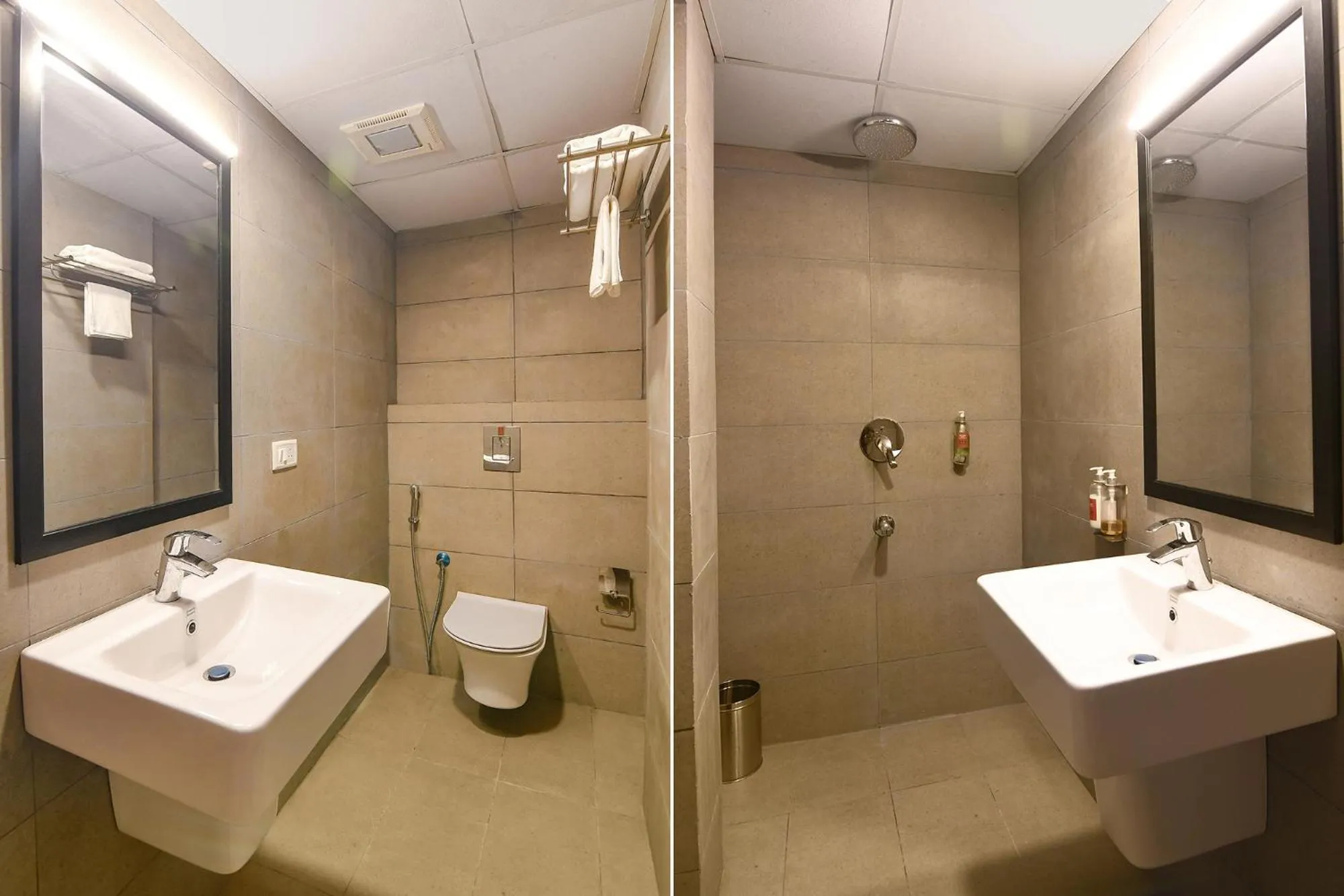 Bathroom in FabHotel Sayeeda International - 600m from Park Circus 7 Point