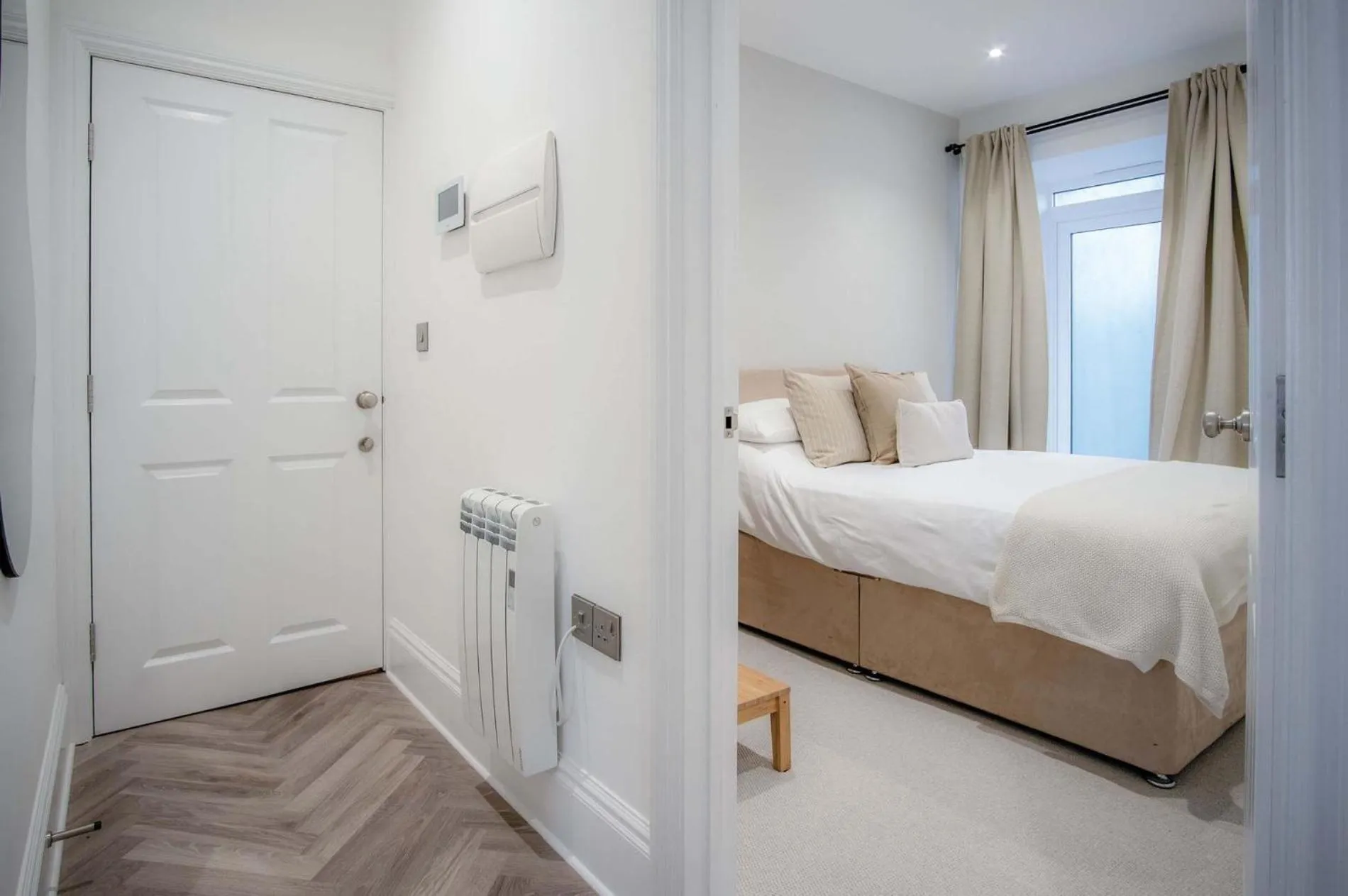Floor plan, Bed in No 4 Croft House - Luxury 2 Bed Apartment - Tenby