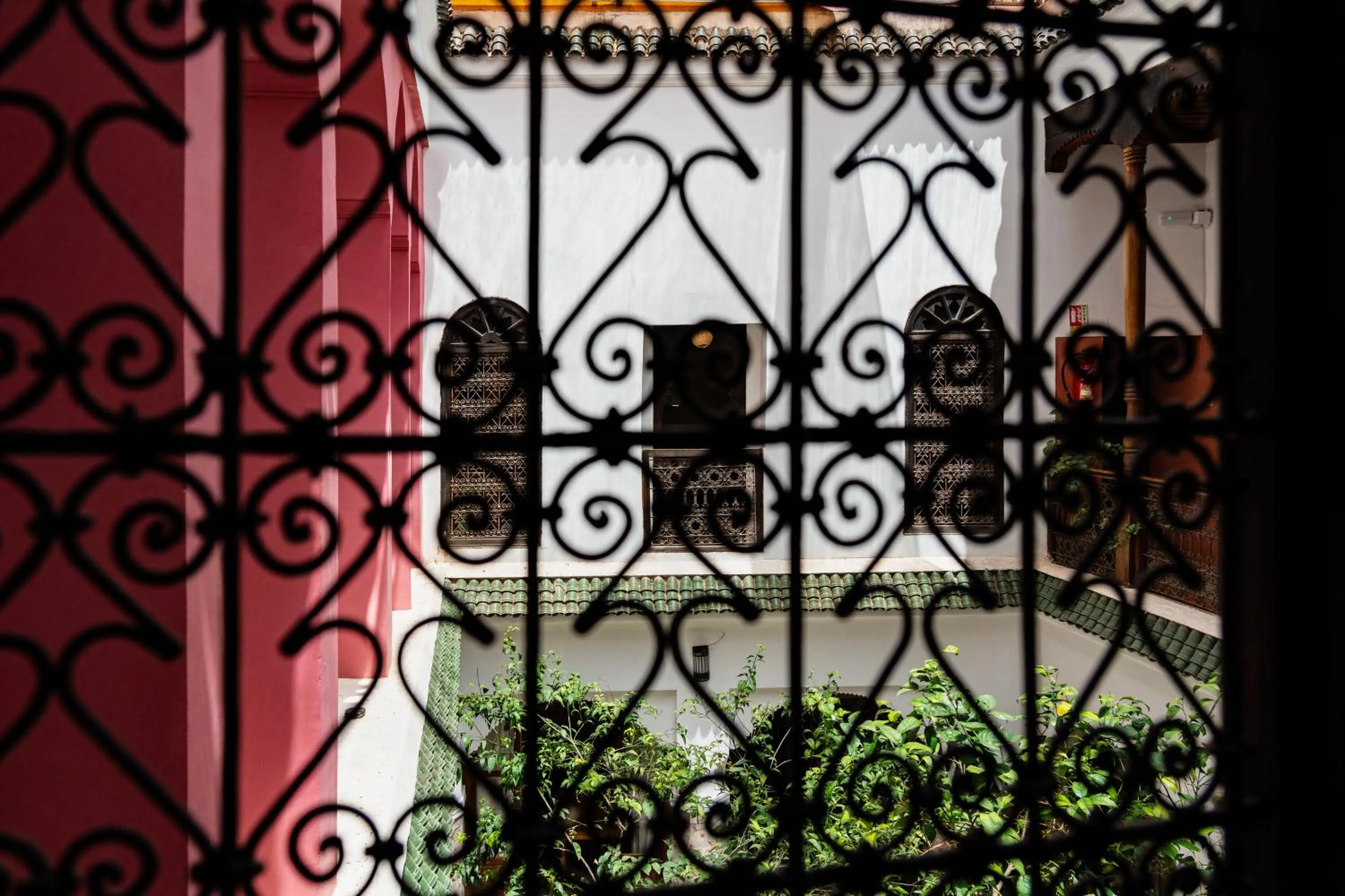 Inner courtyard view in Riad Taghia