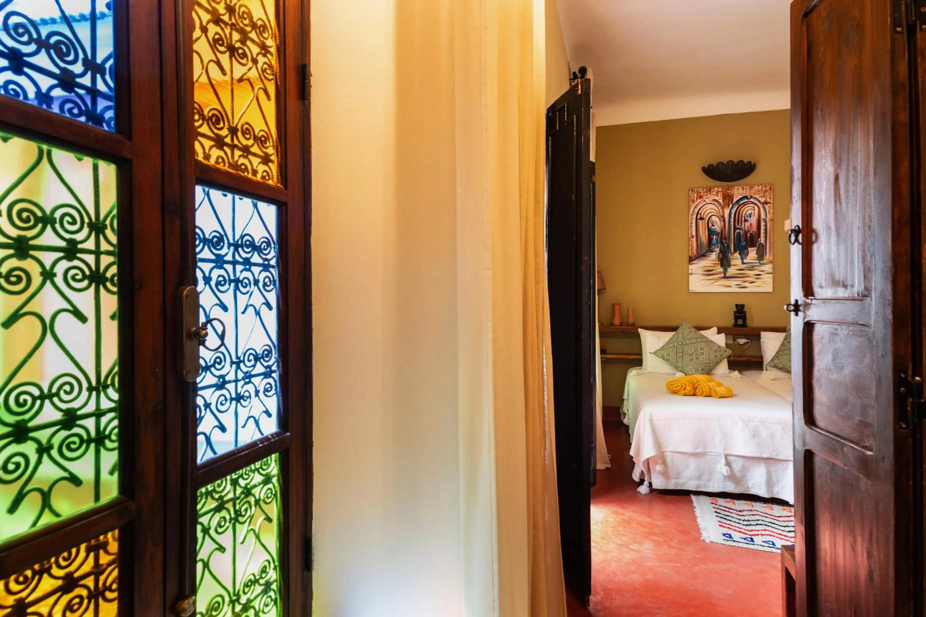 Photo of the whole room, Bed in Riad Taghia