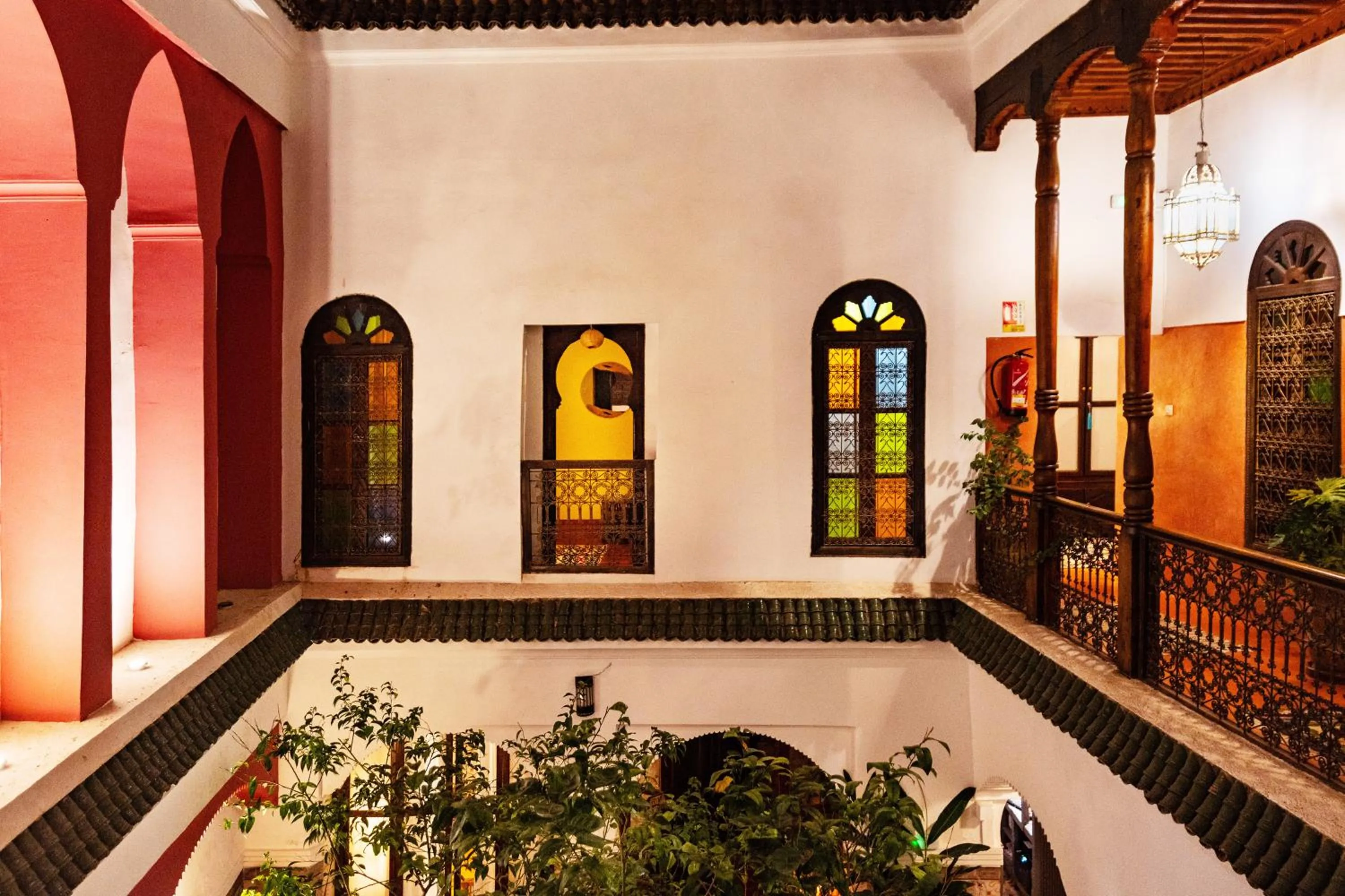 Inner courtyard view in Riad Taghia