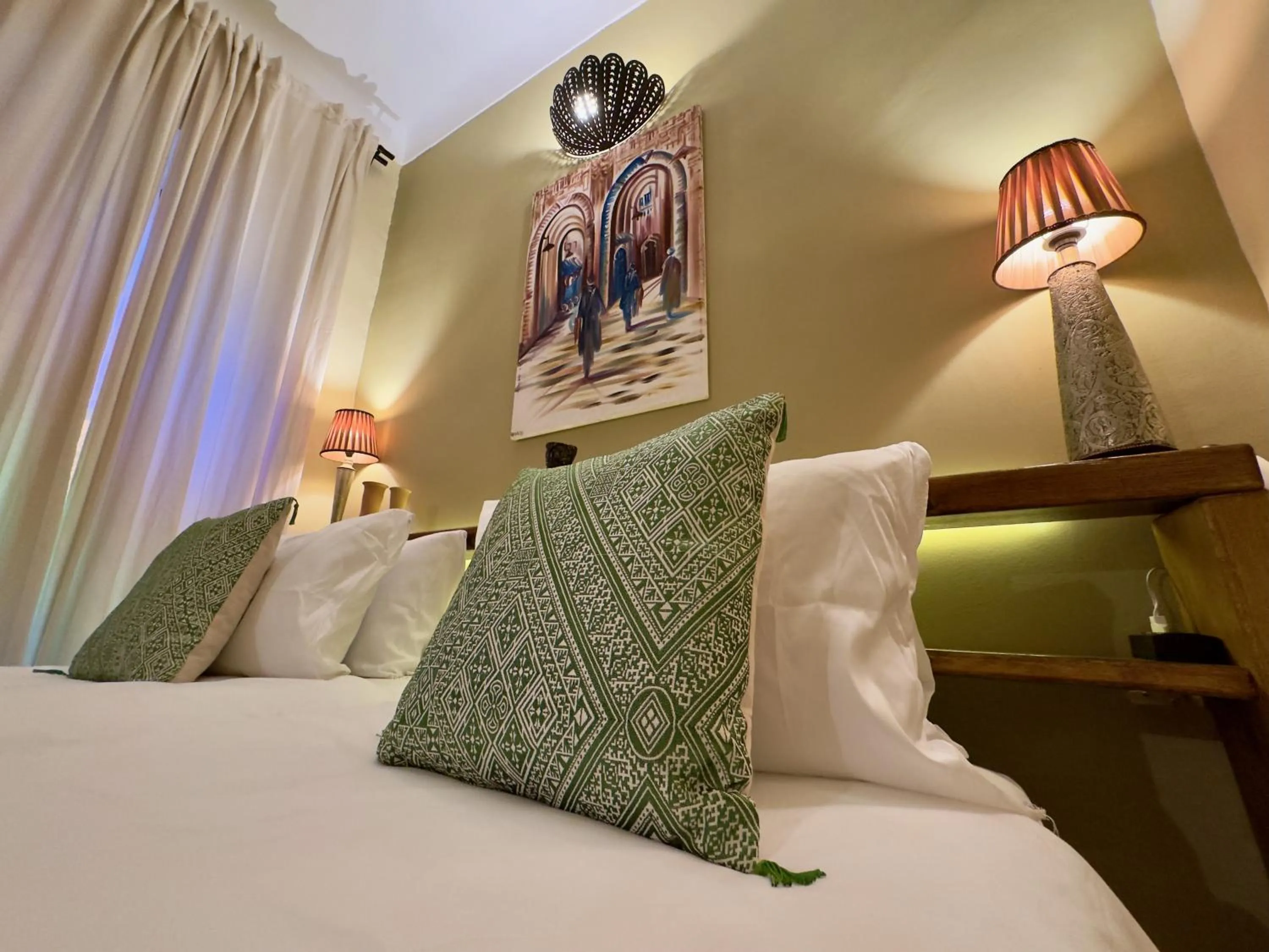 Decorative detail, Bed in Riad Taghia