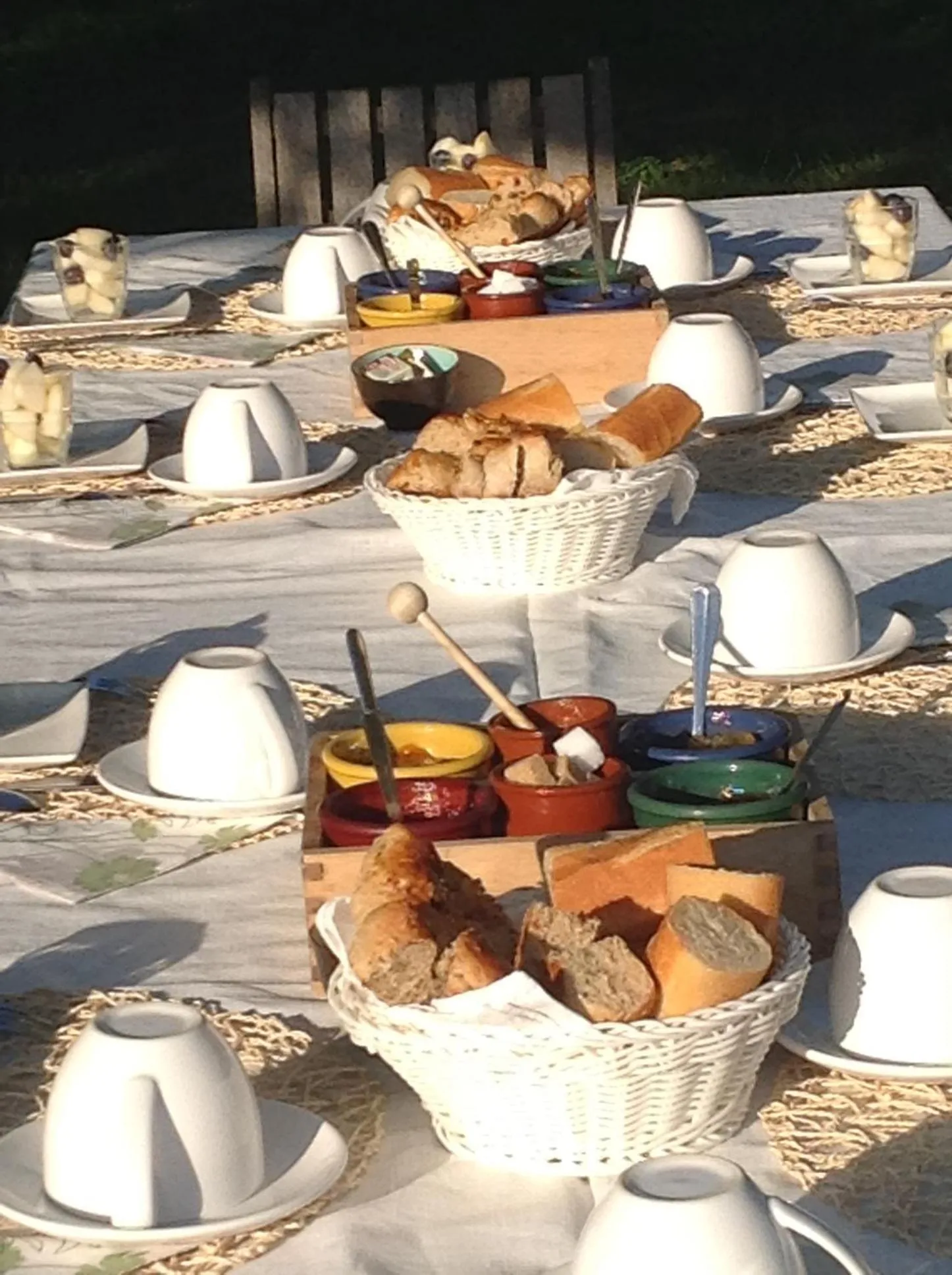 Buffet breakfast in Domaine la Carraire