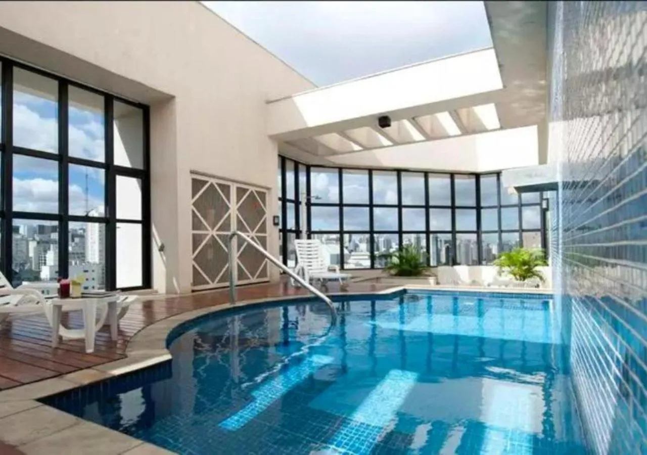 Pool view in Ninety Hotel - Flat completo - Alameda Lorena - Jardins