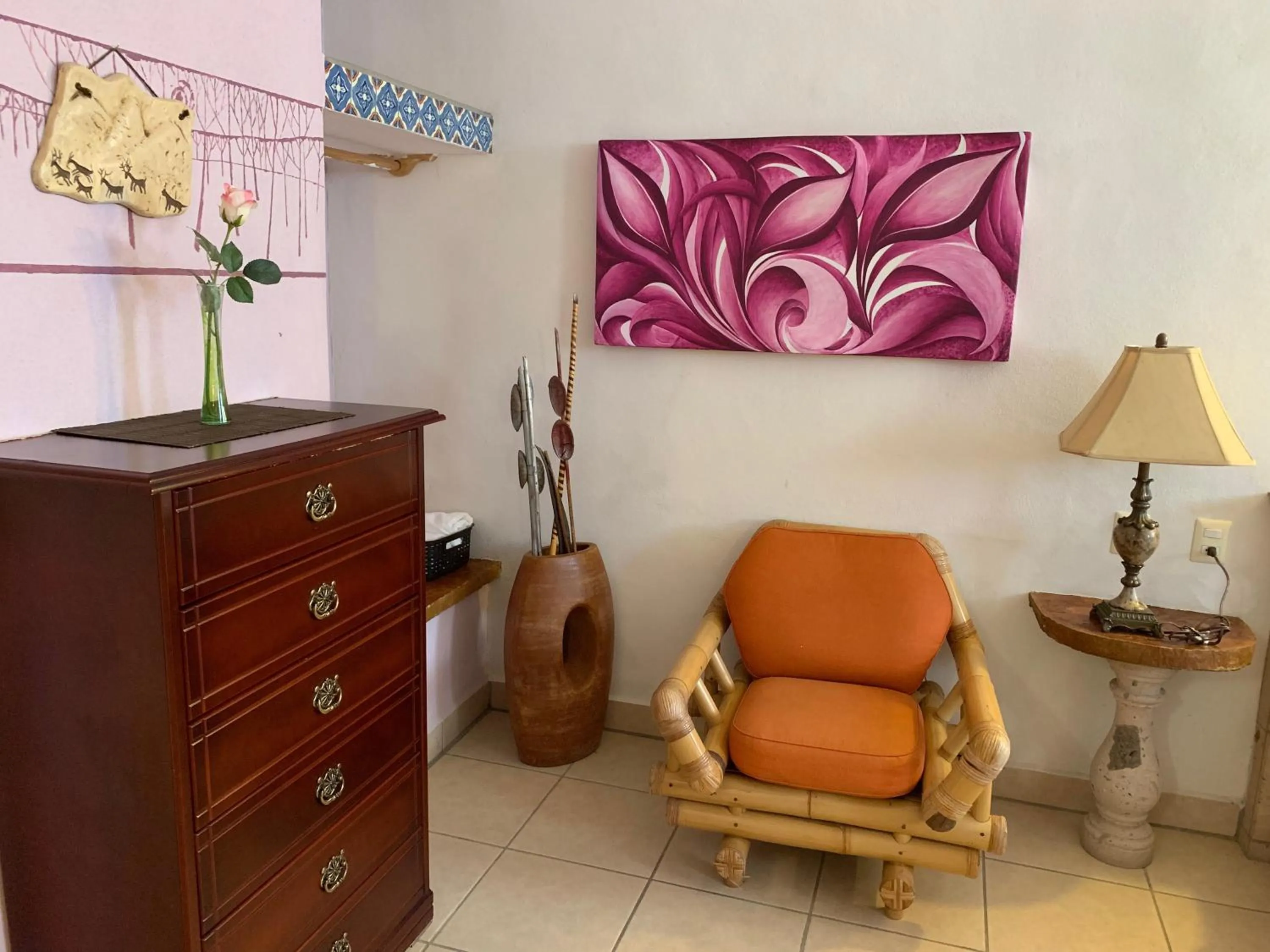 Seating area in Hotel Condominium La Posada de Bucerias