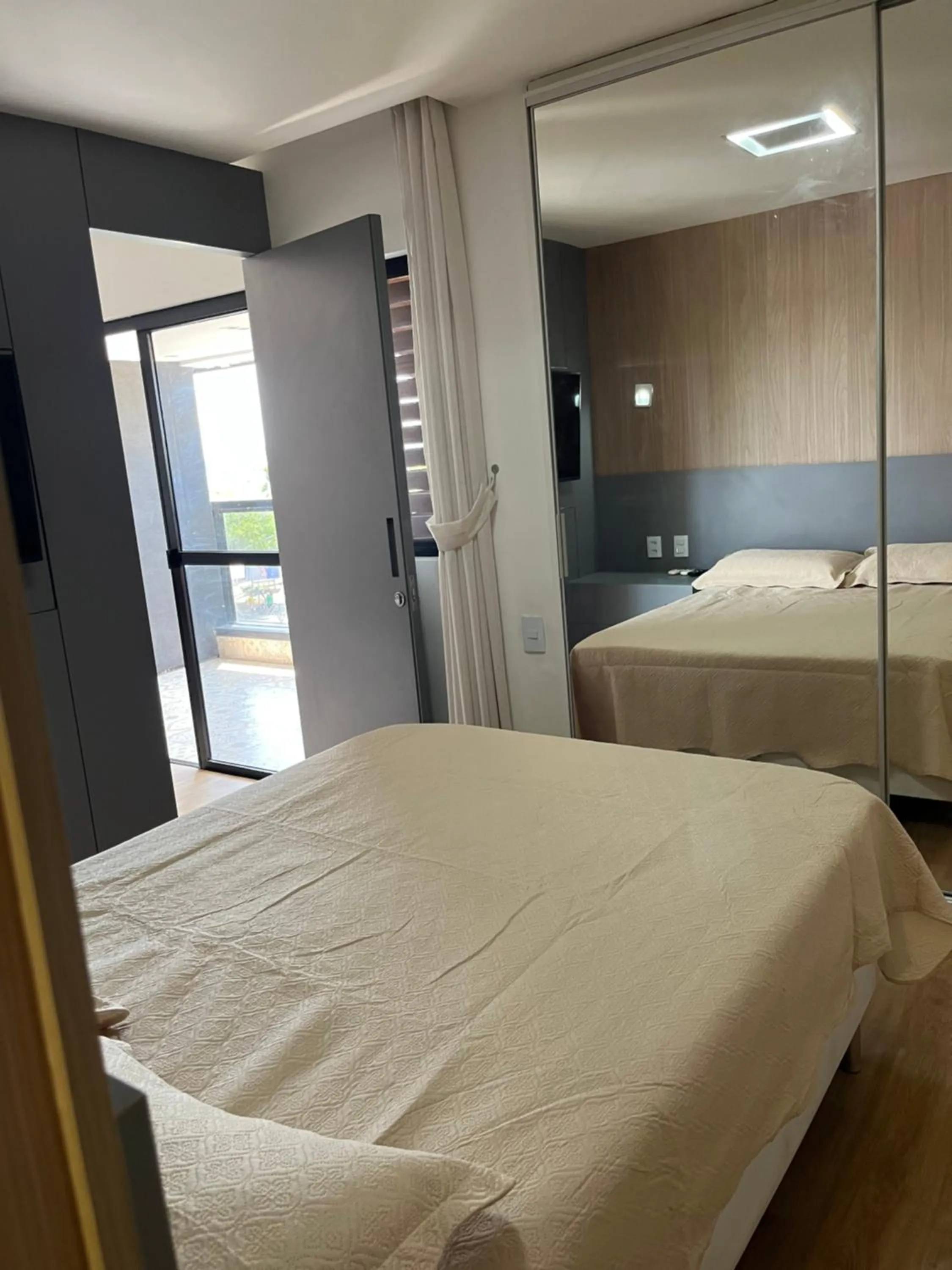 Bed in Flat Iracema Residence