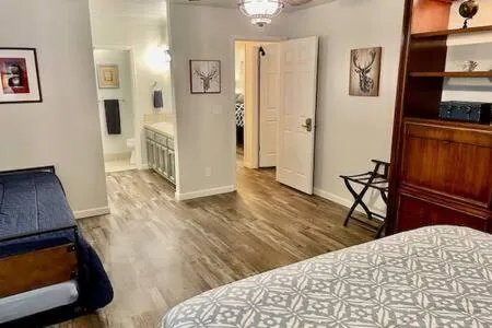 Bed in Deer Haven Hot Tub Foosball Pool Table