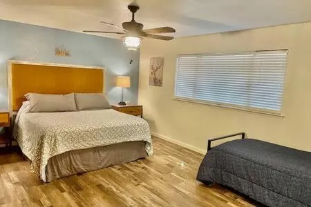 Bed in Deer Haven Hot Tub Foosball Pool Table