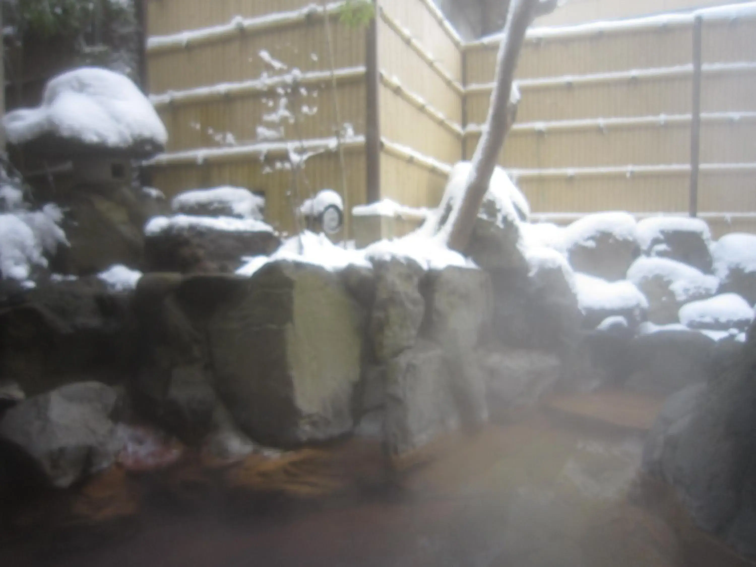 Hot Spring Bath, Winter in Nozaru Hostel