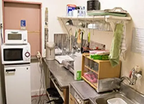 Communal kitchen, Kitchen/Kitchenette in Nozaru Hostel