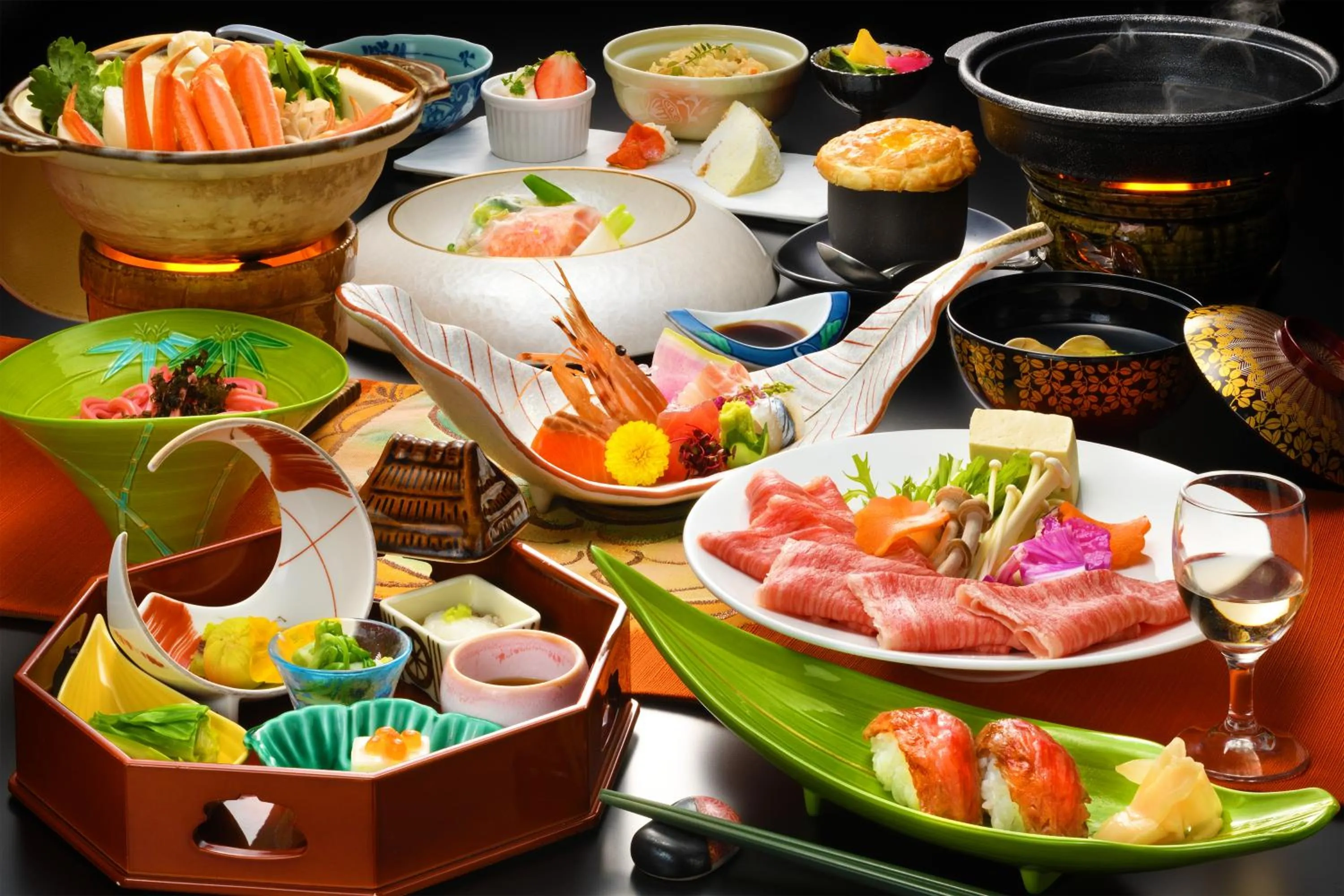 Food close-up in Kami no yama Azumaya