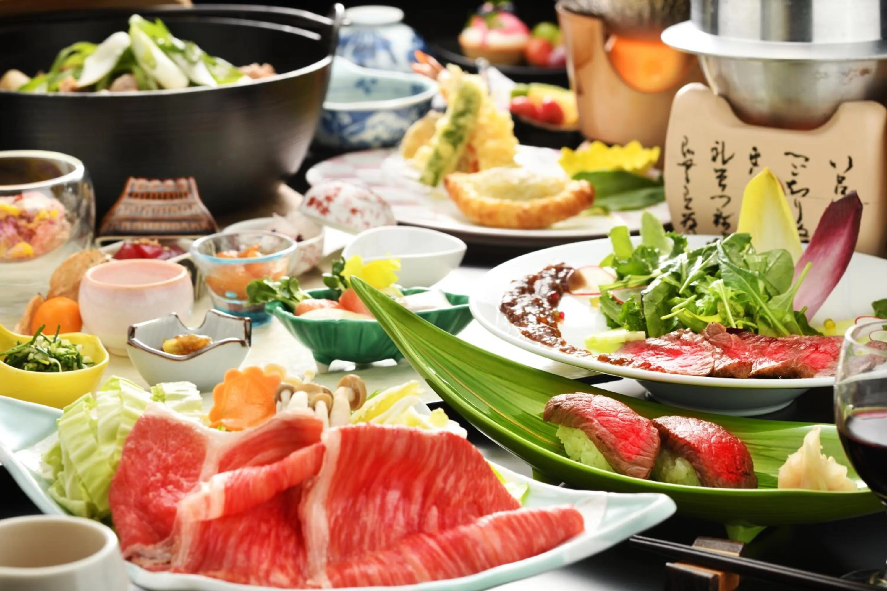 Food close-up in Kami no yama Azumaya