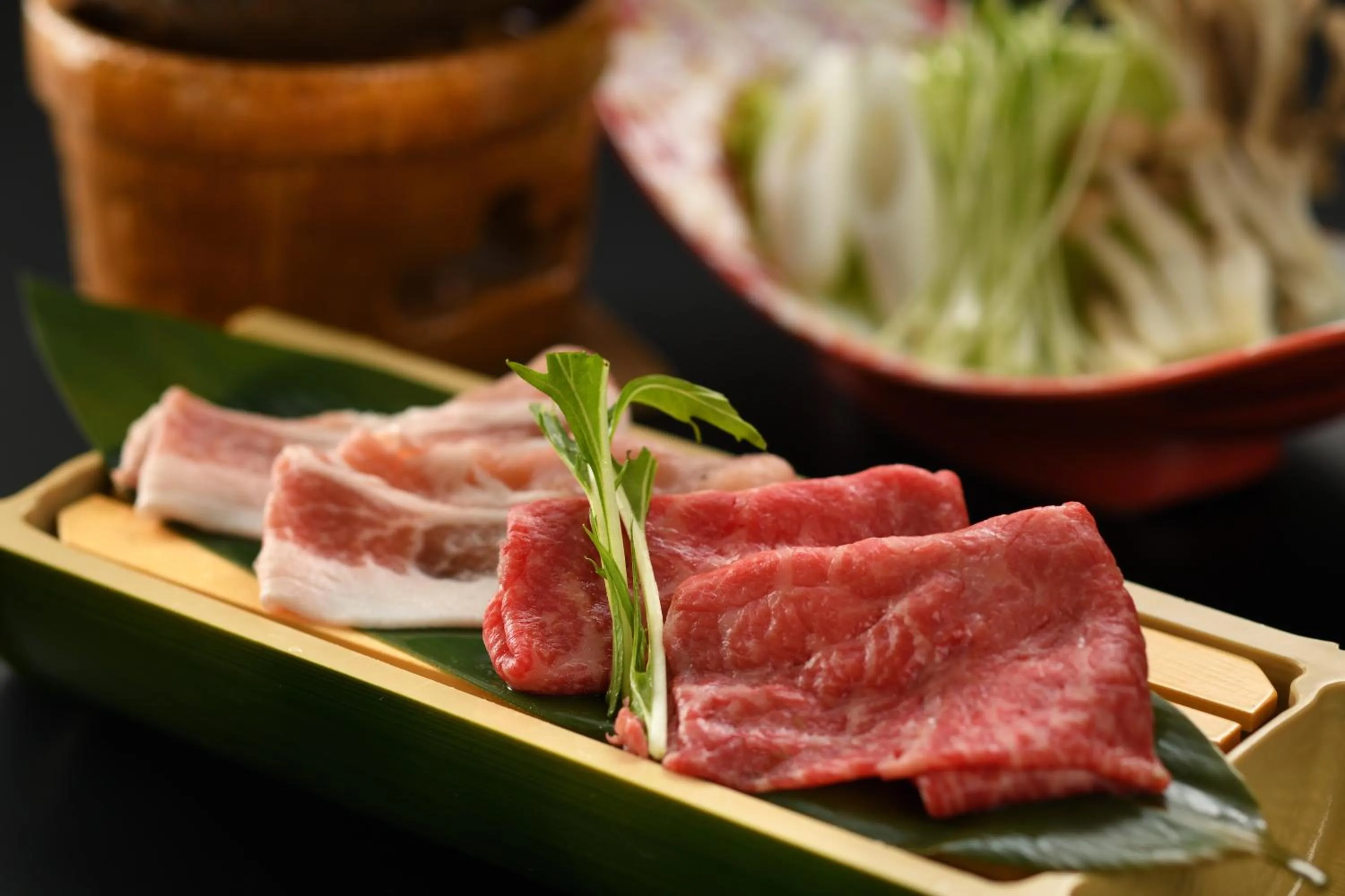 Dinner in Kami no yama Azumaya