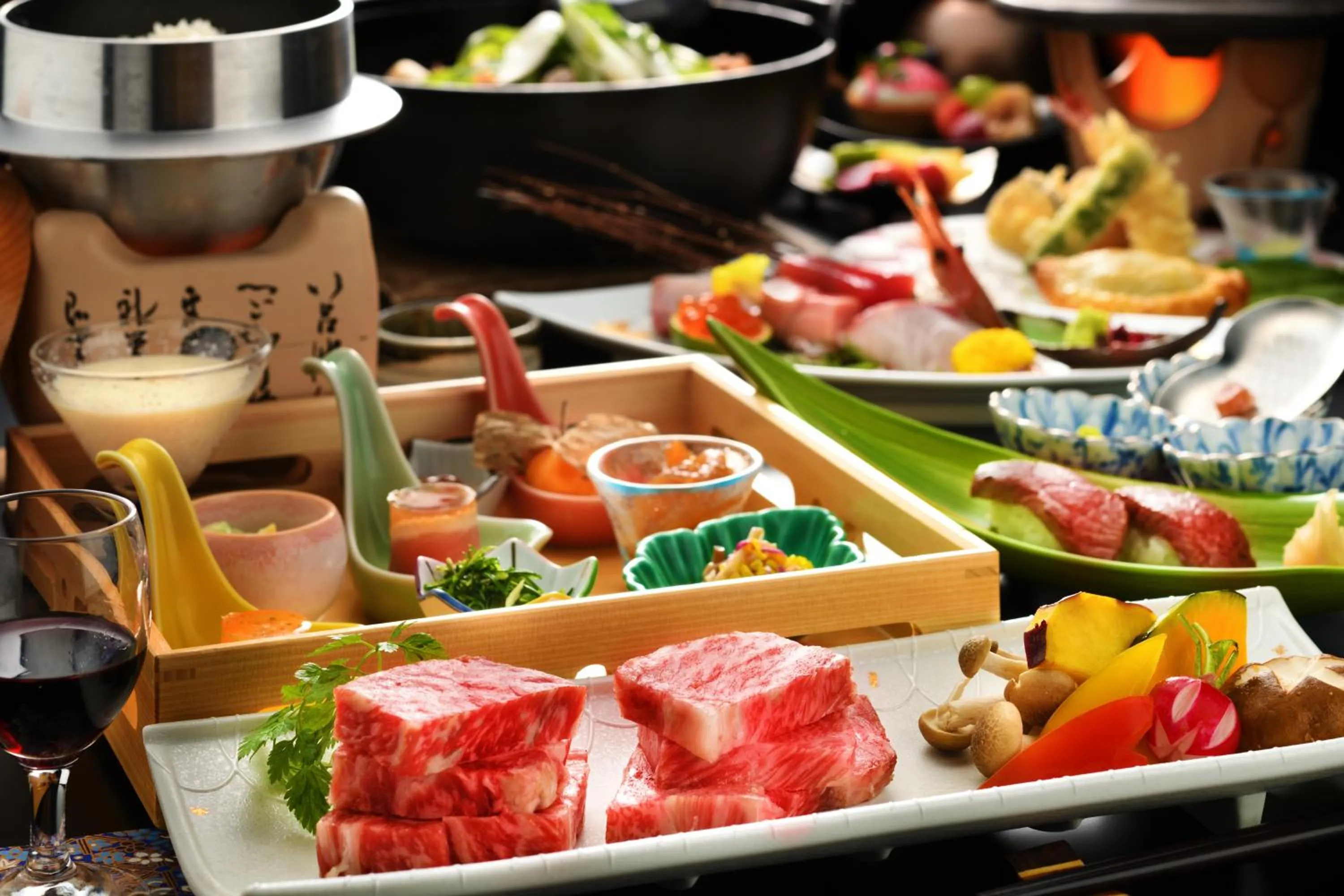 Food close-up in Kami no yama Azumaya