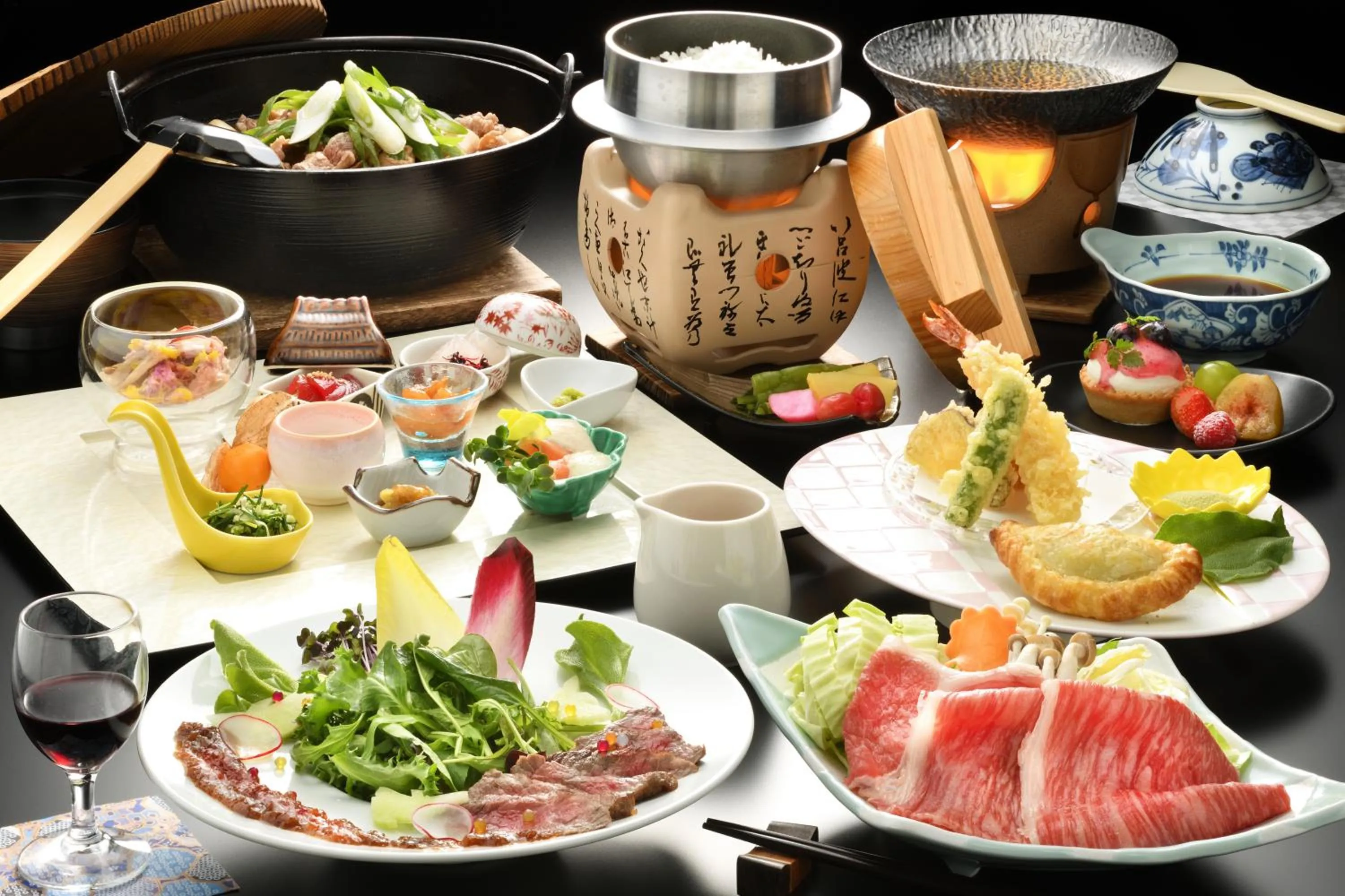 Food close-up in Kami no yama Azumaya