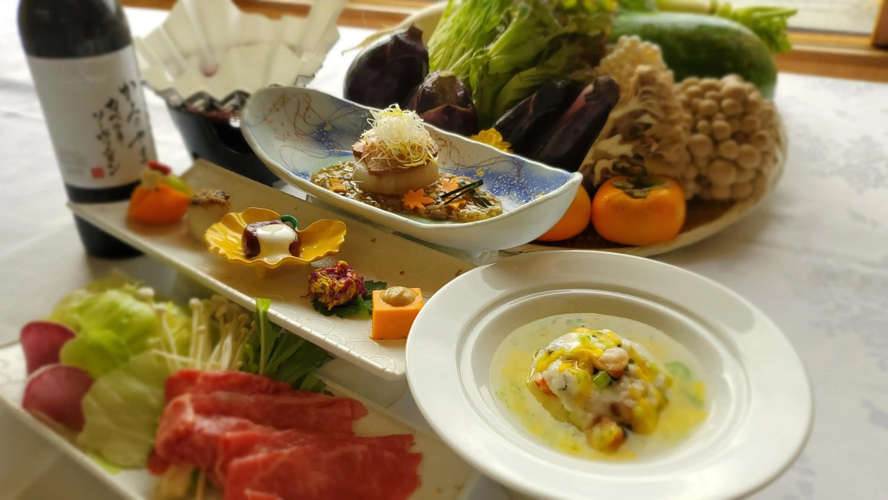 Food close-up in Kami no yama Azumaya