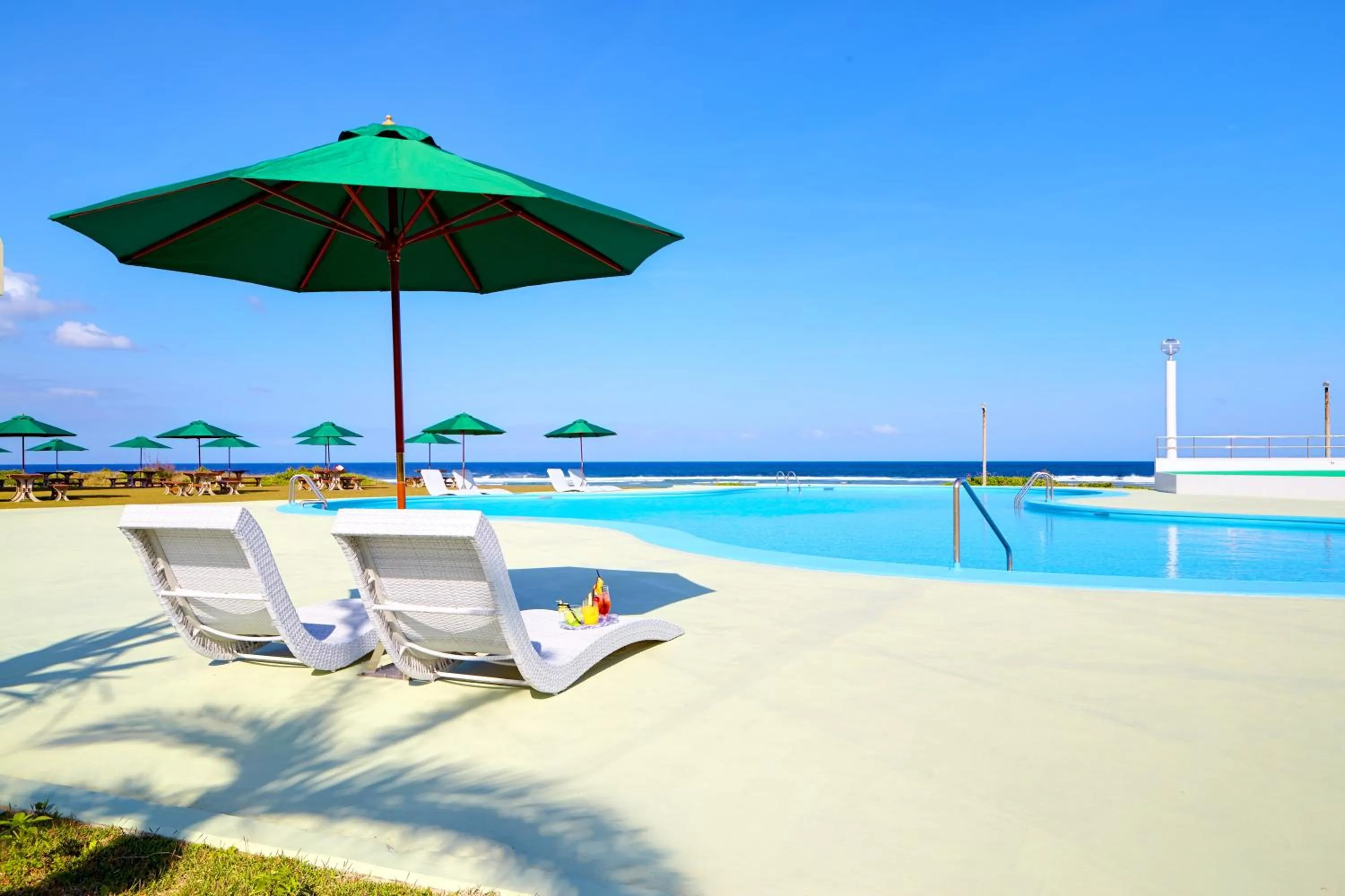 Swimming pool in AJ Resort Island Ikeijima