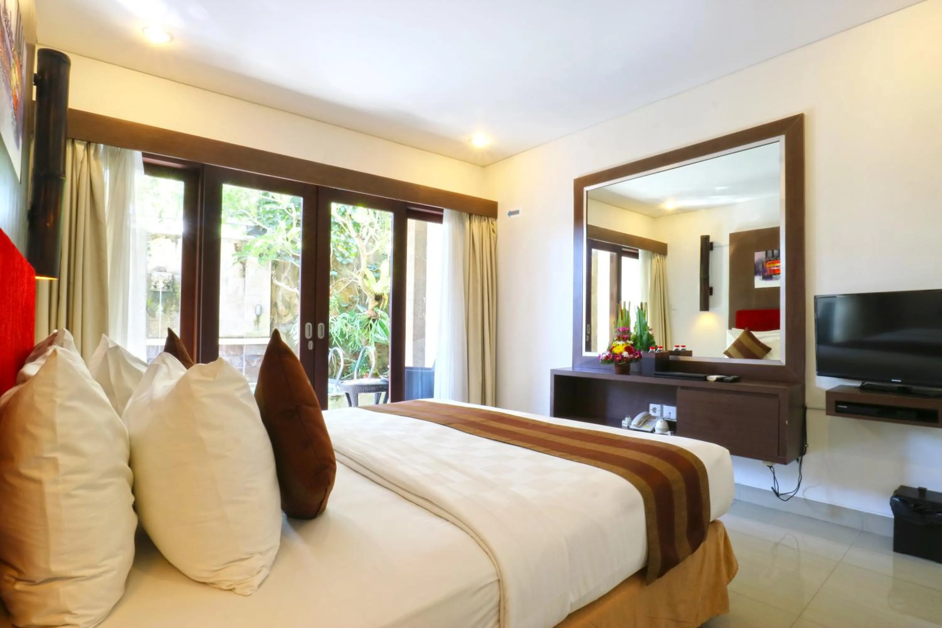 Bedroom, Bed in The Swaha Ubud Hotel