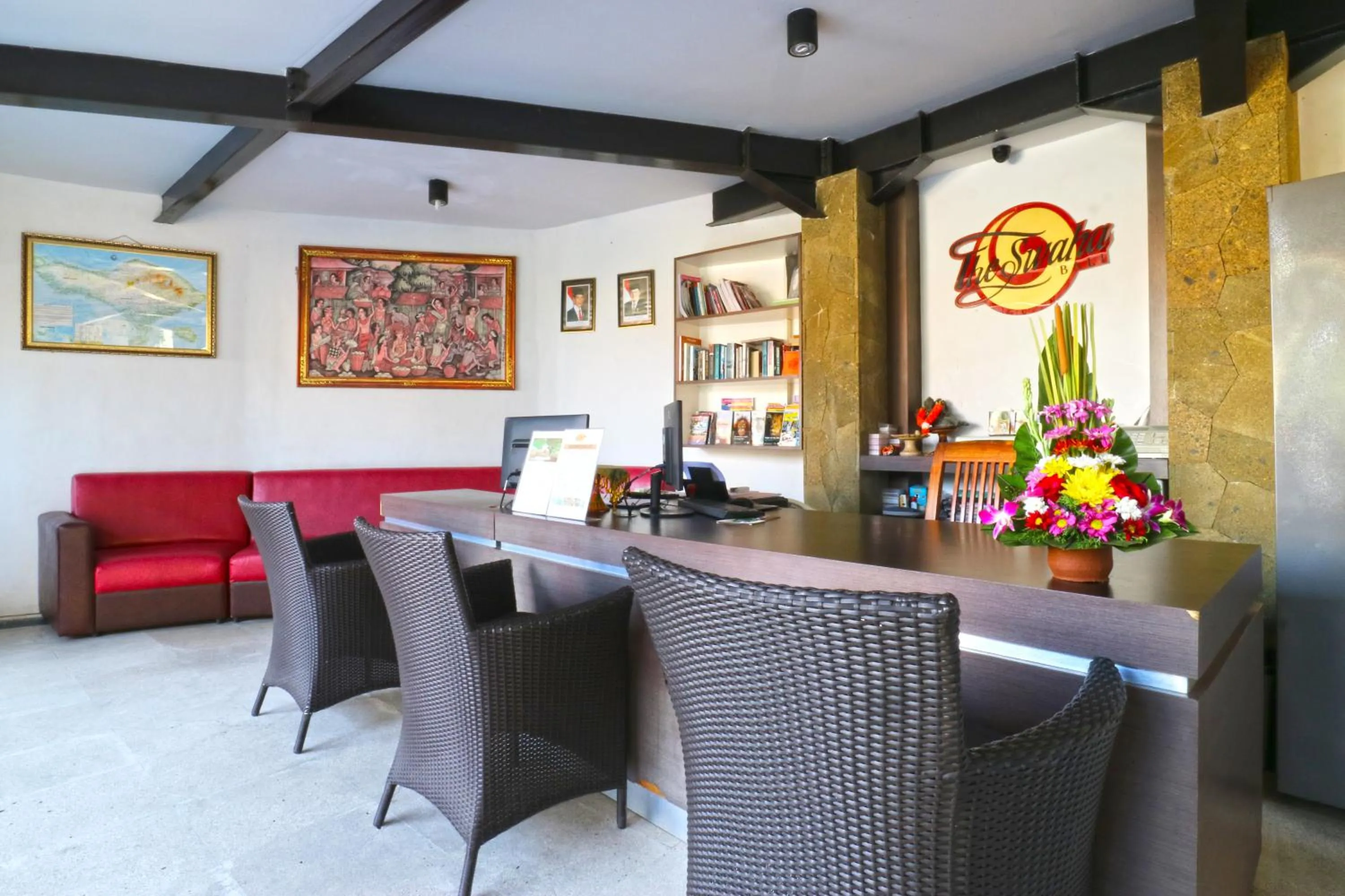 Lobby or reception in The Swaha Ubud Hotel