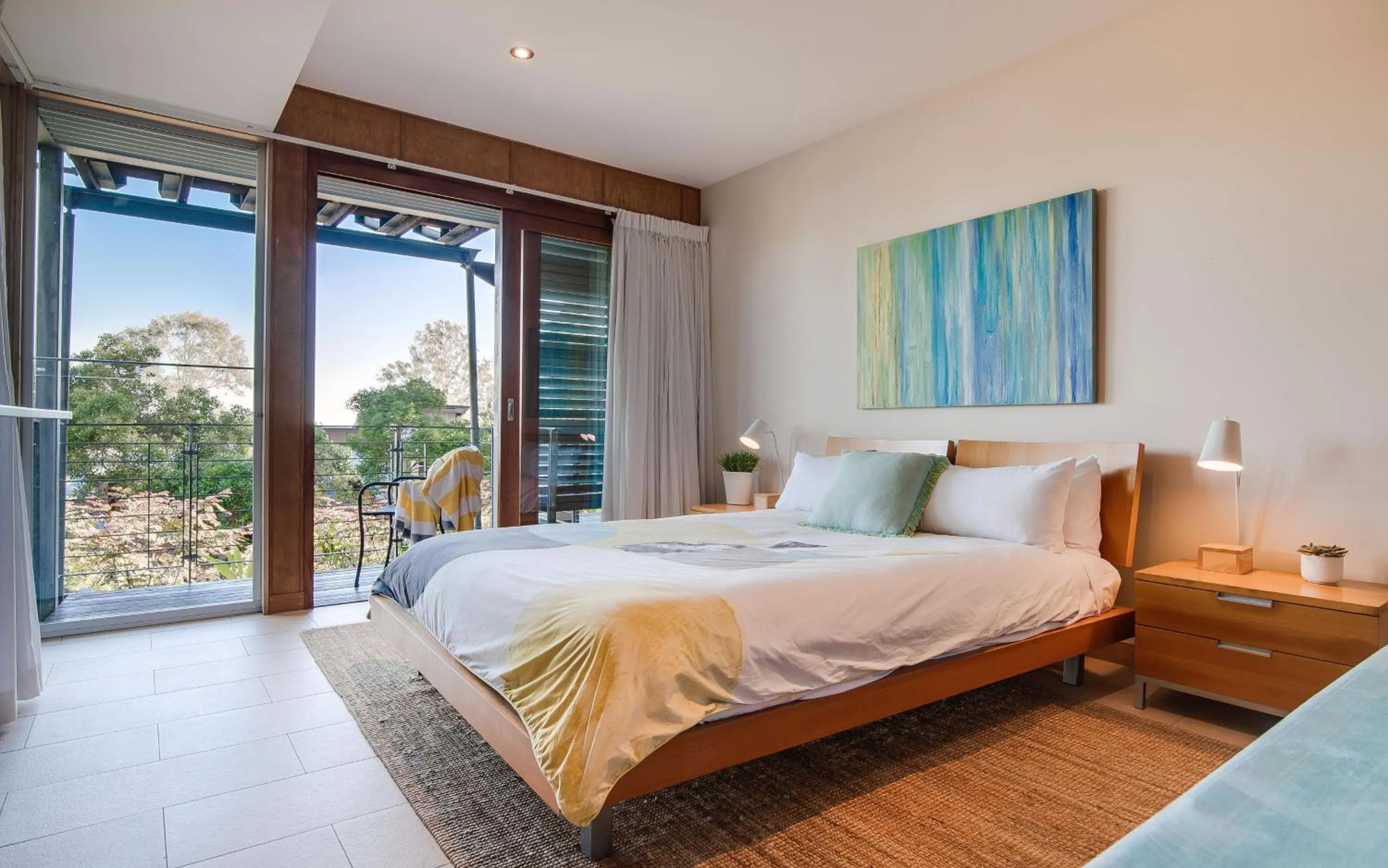 Balcony/Terrace, Bed in Noosa Residences