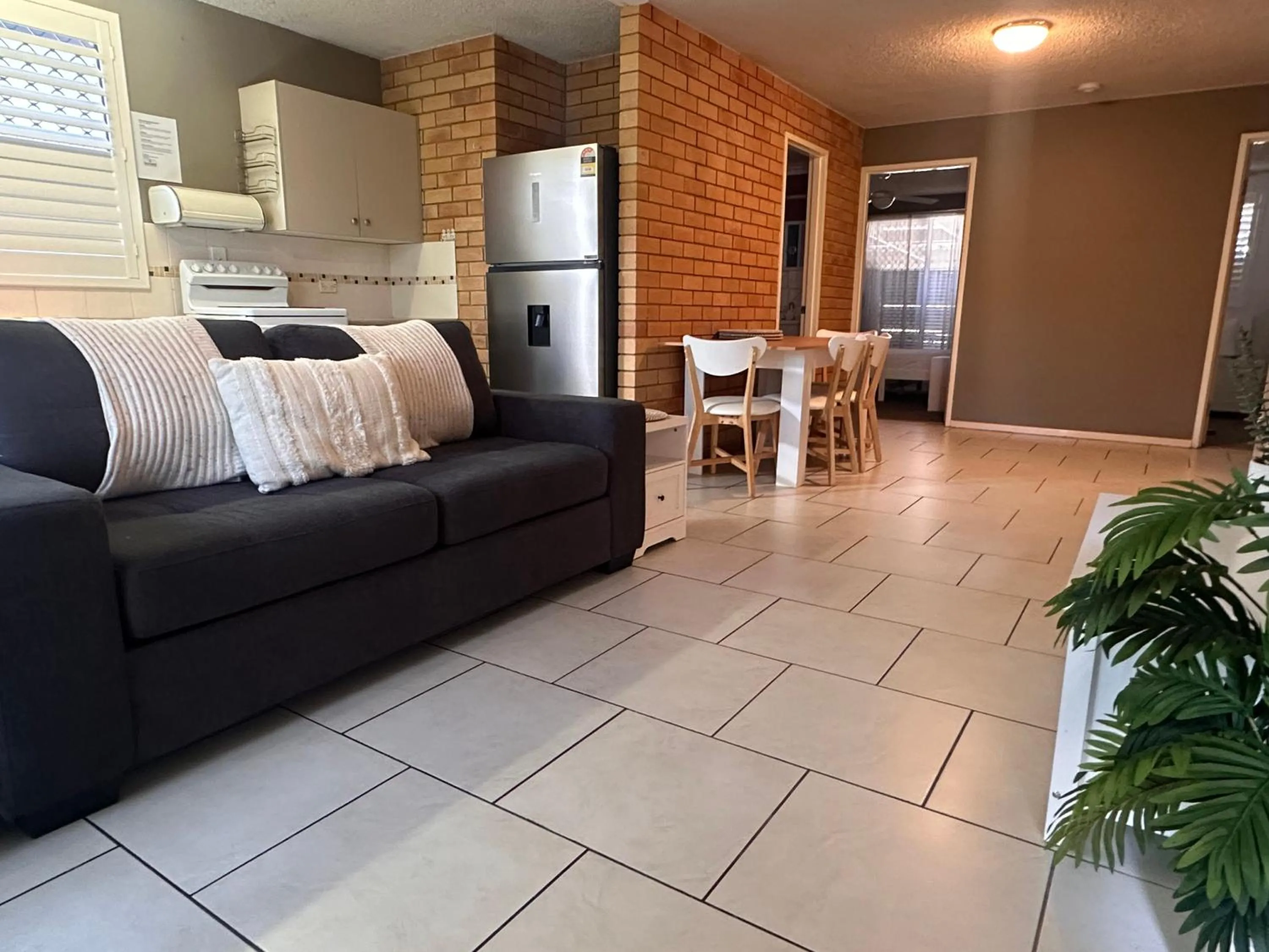 Living room in Beachlander Self-Contained Holiday Apartments