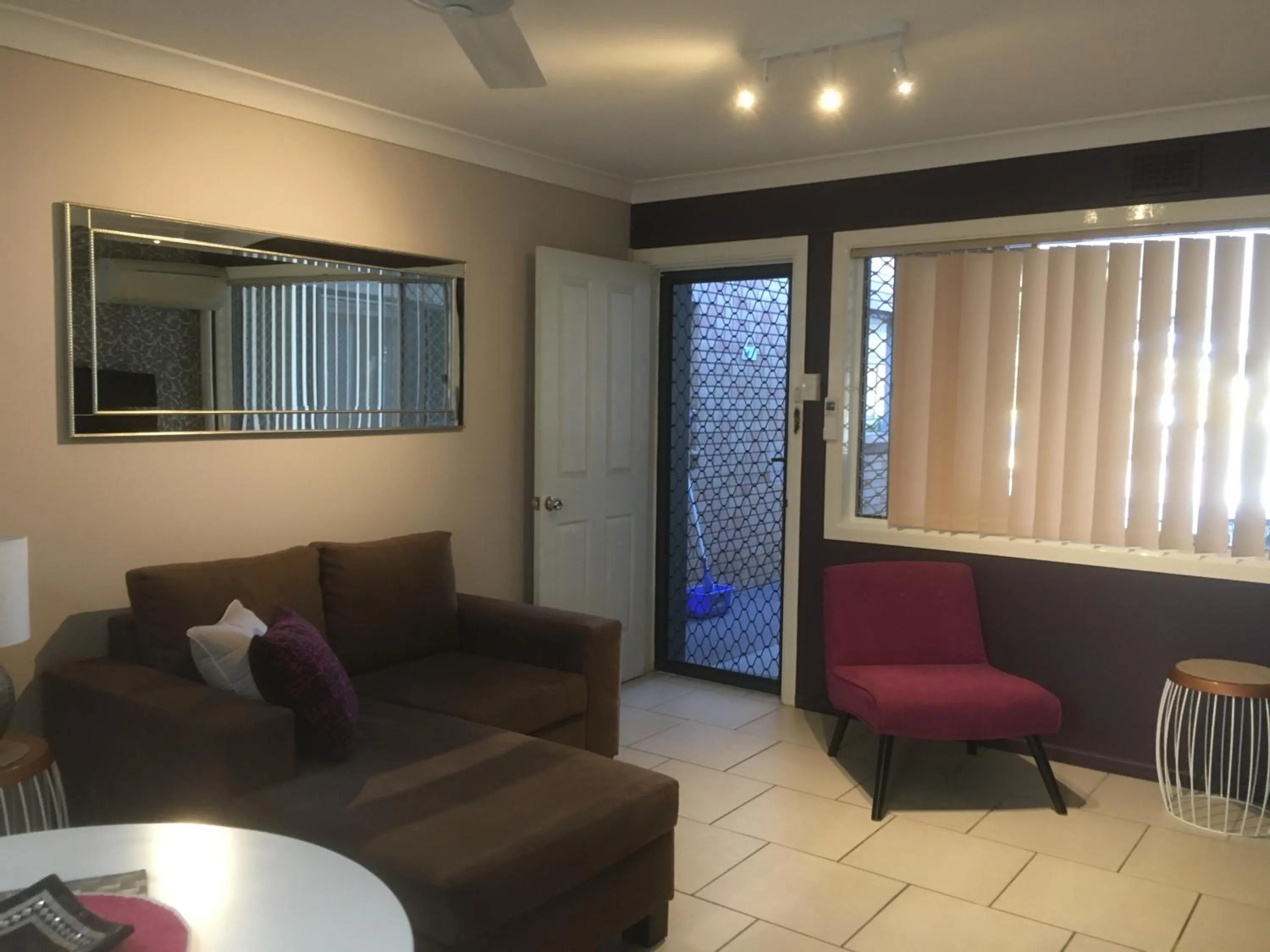 Living room in Beachlander Self-Contained Holiday Apartments