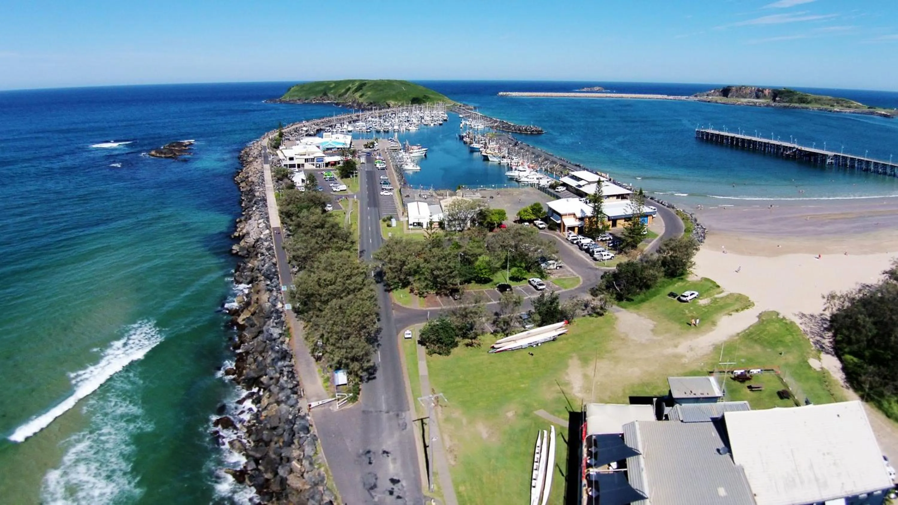 Bird's eye view in Beachlander Self-Contained Holiday Apartments