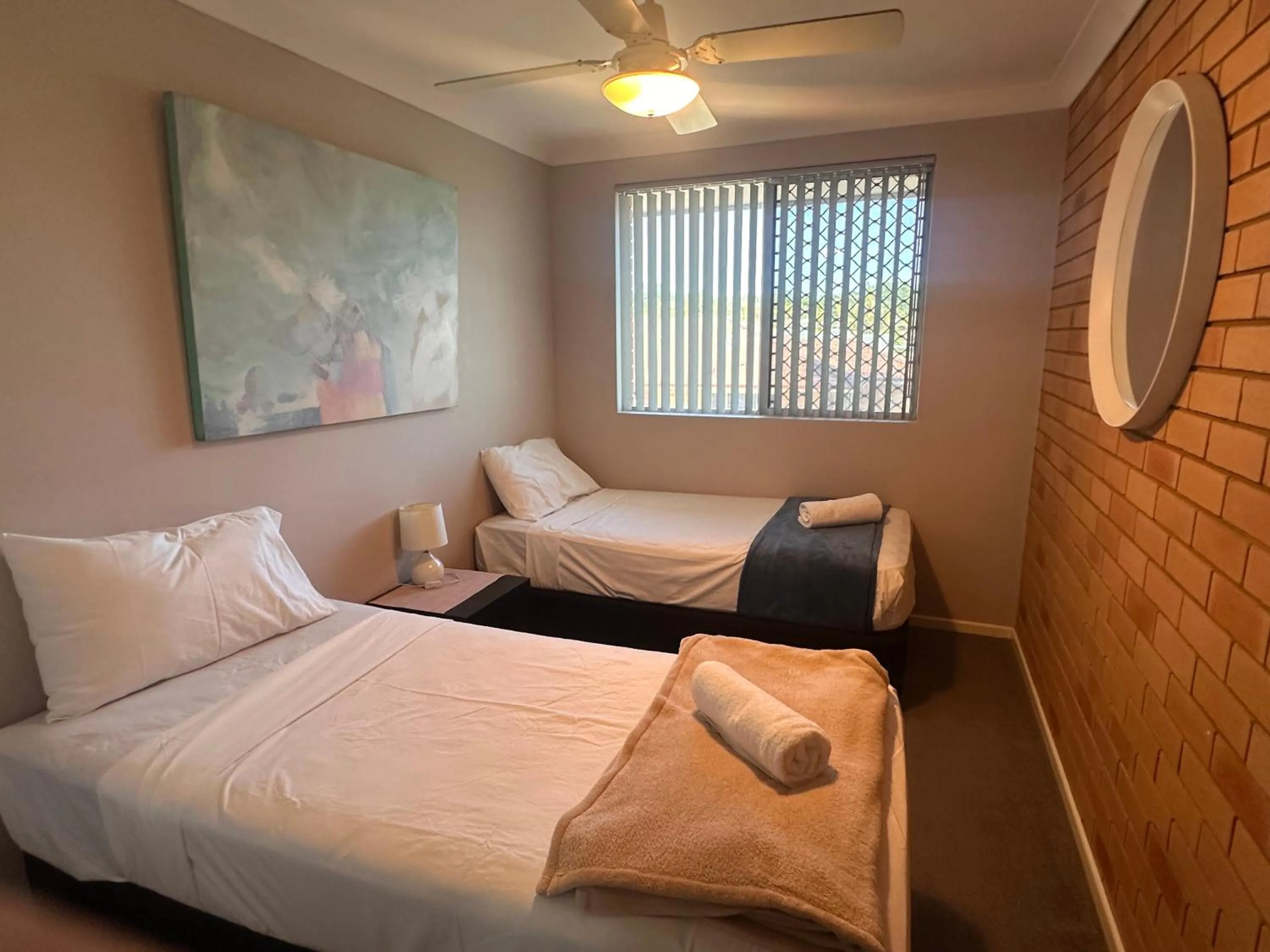 Bedroom, Bed in Beachlander Self-Contained Holiday Apartments